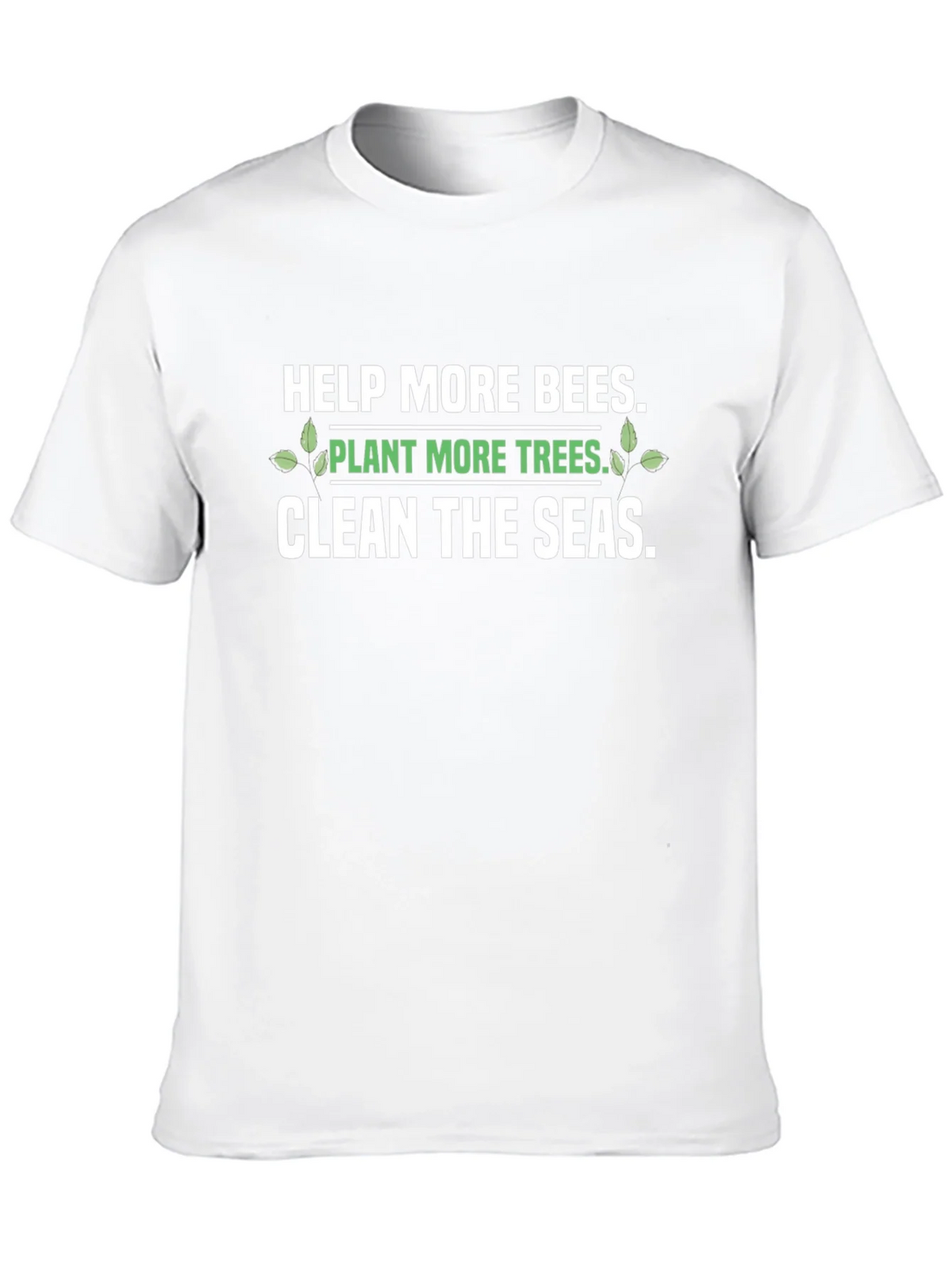 Eco-Friendly Graphic T-Shirt: Save the Bees Plant Trees product image 12