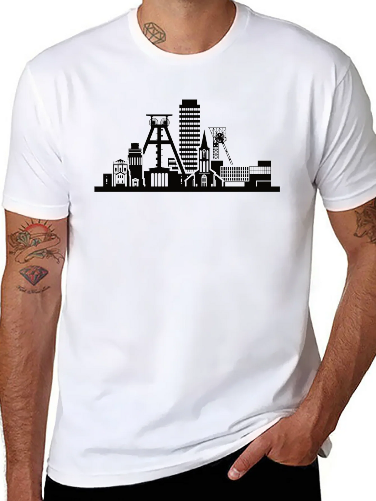 Cityscape Silhouette T-Shirt product image 10