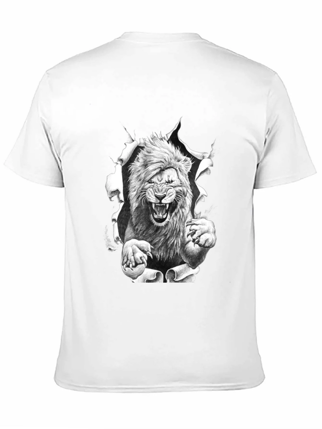 Lion Graphic Print Black Tee product image 2