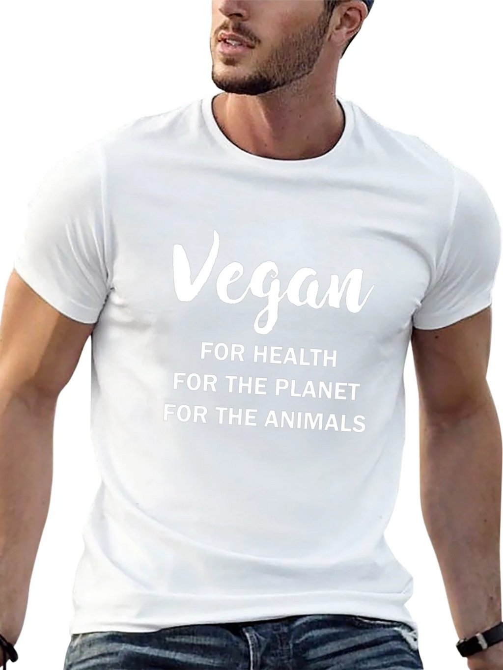 Vegan T-Shirt - Health Planet Animals! product image 4