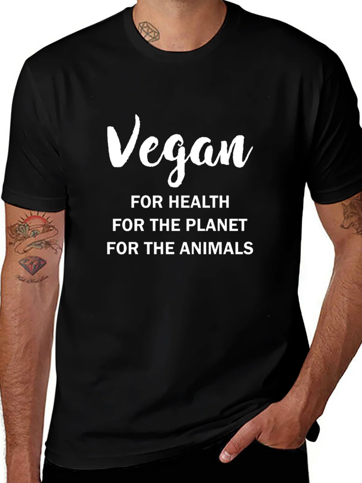 Vegan T-Shirt - Health Planet Animals! product image 1