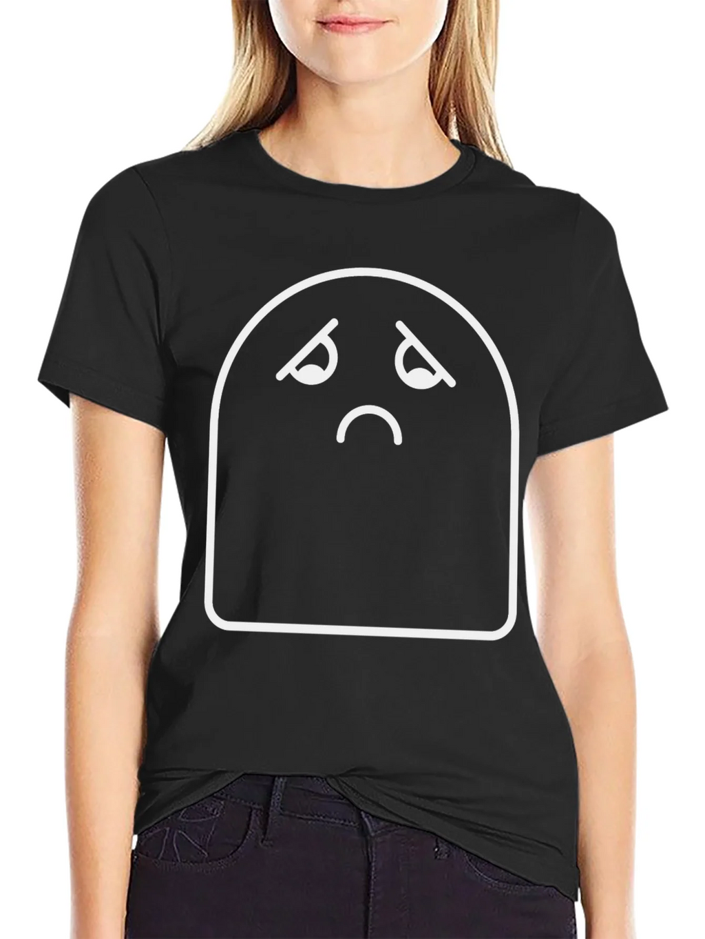 Sad Mood Graphic Tee - Comfort Black T-Shirt product image 5
