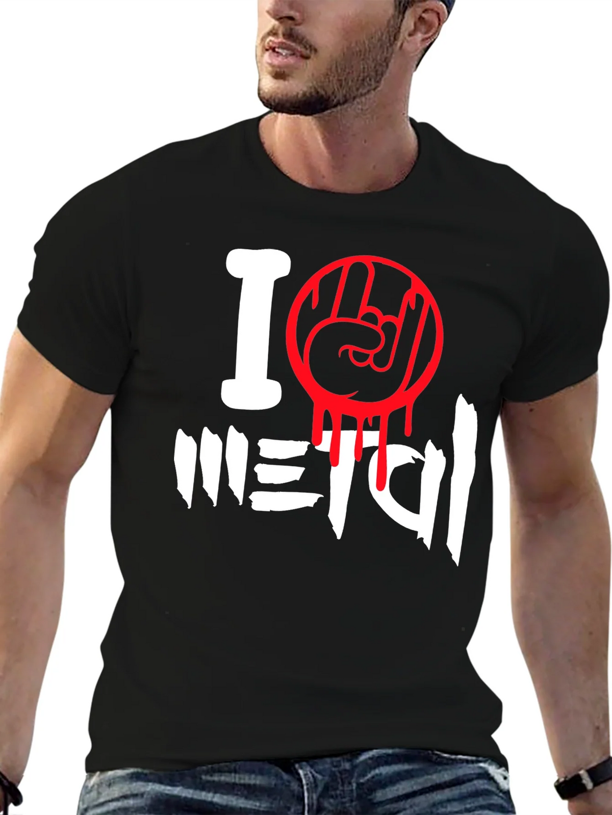 I Love Metal Graphic T-Shirt product image 9