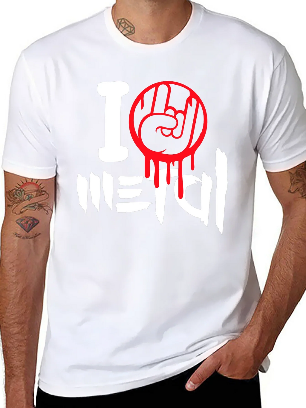 I Love Metal Graphic T-Shirt product image 10