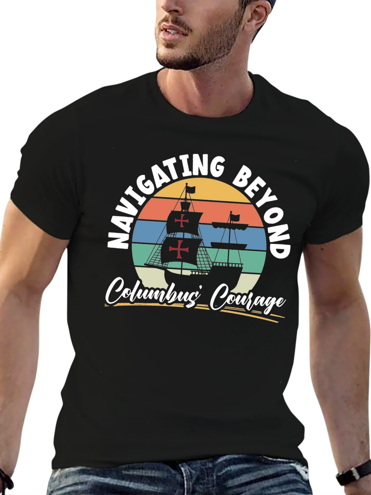 Navigating Beyond Columbus Courage Graphic Tee product image 9