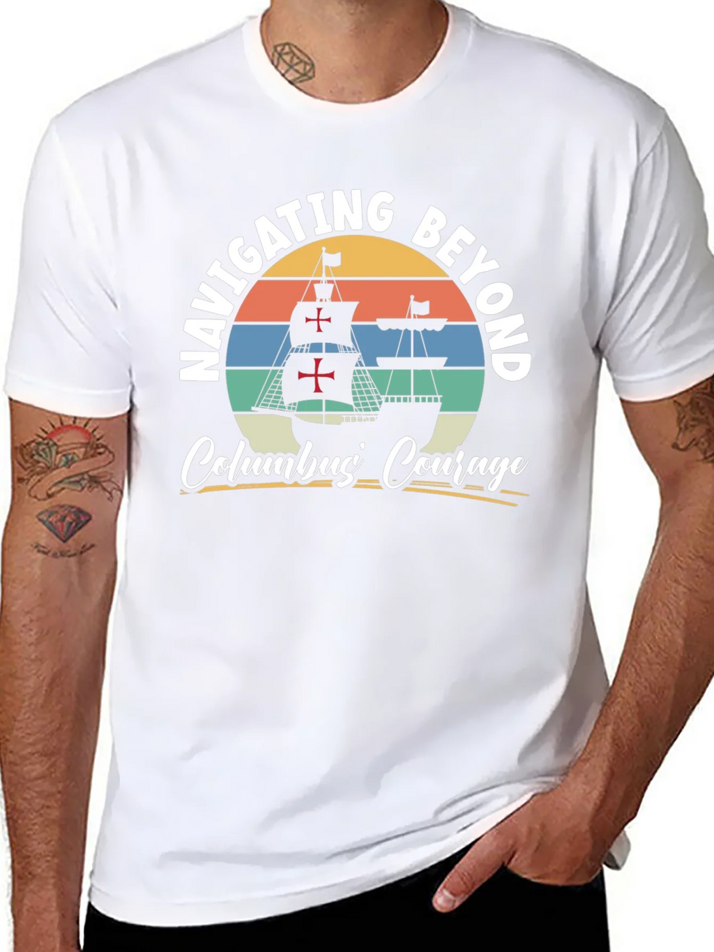 Navigating Beyond Columbus Courage Graphic Tee product image 10