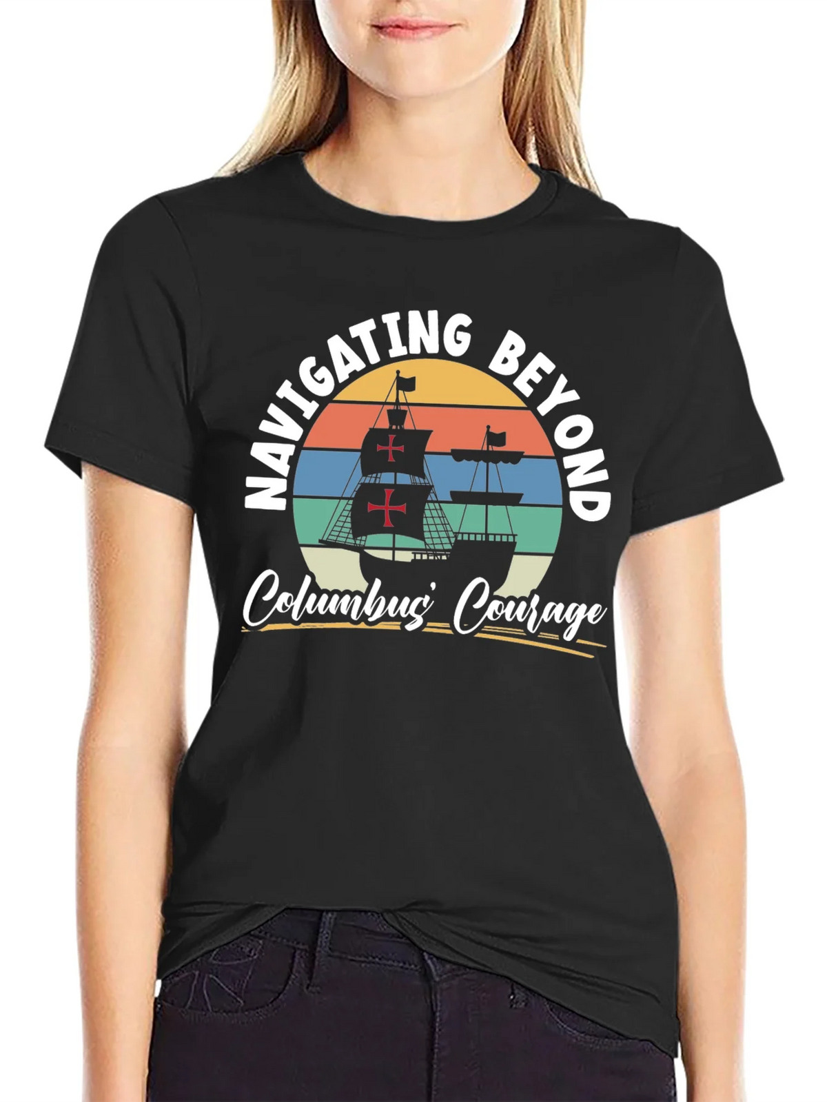 Navigating Beyond Columbus Courage Graphic Tee product image 5