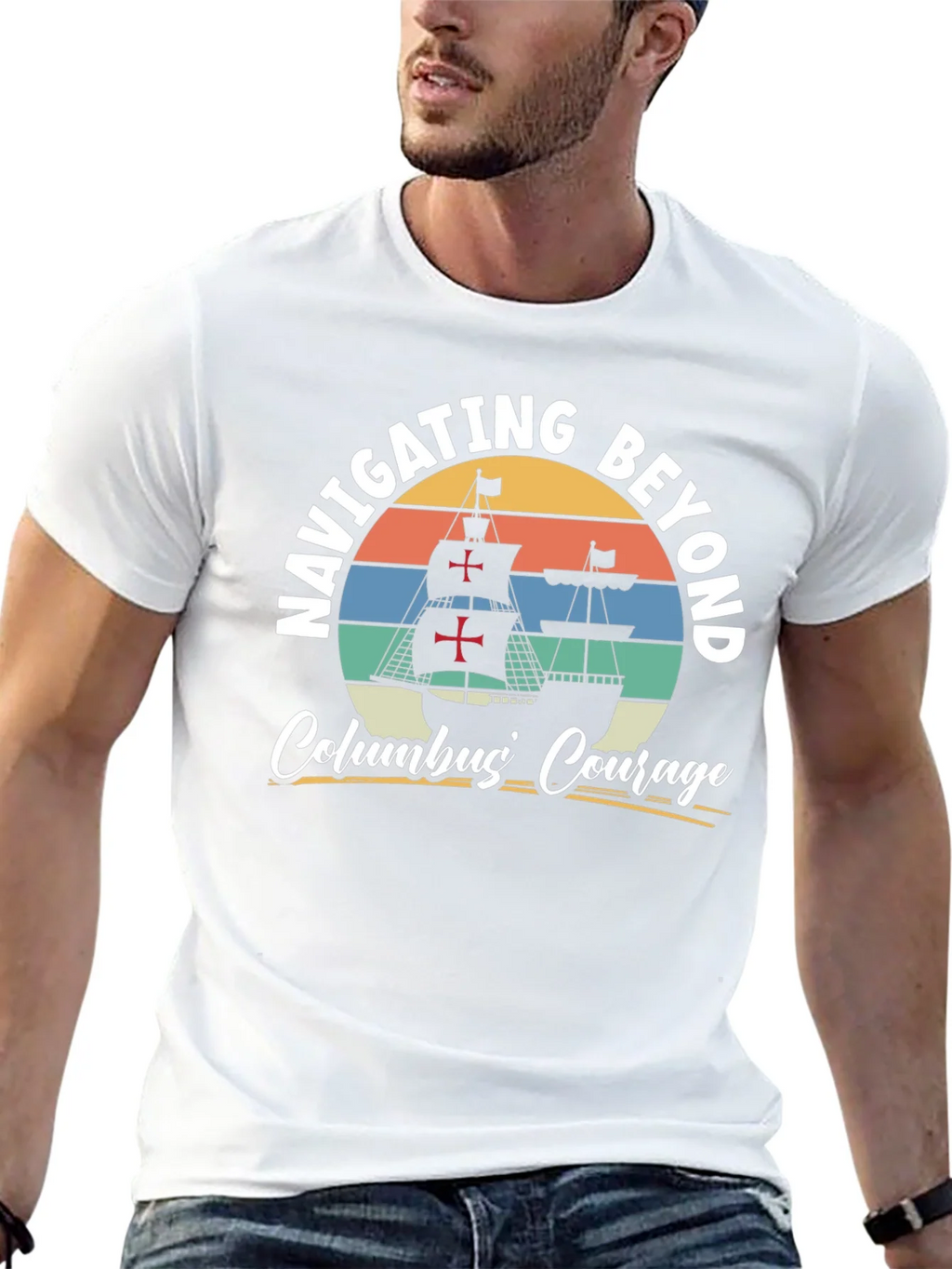 Navigating Beyond Columbus Courage Graphic Tee product image 4