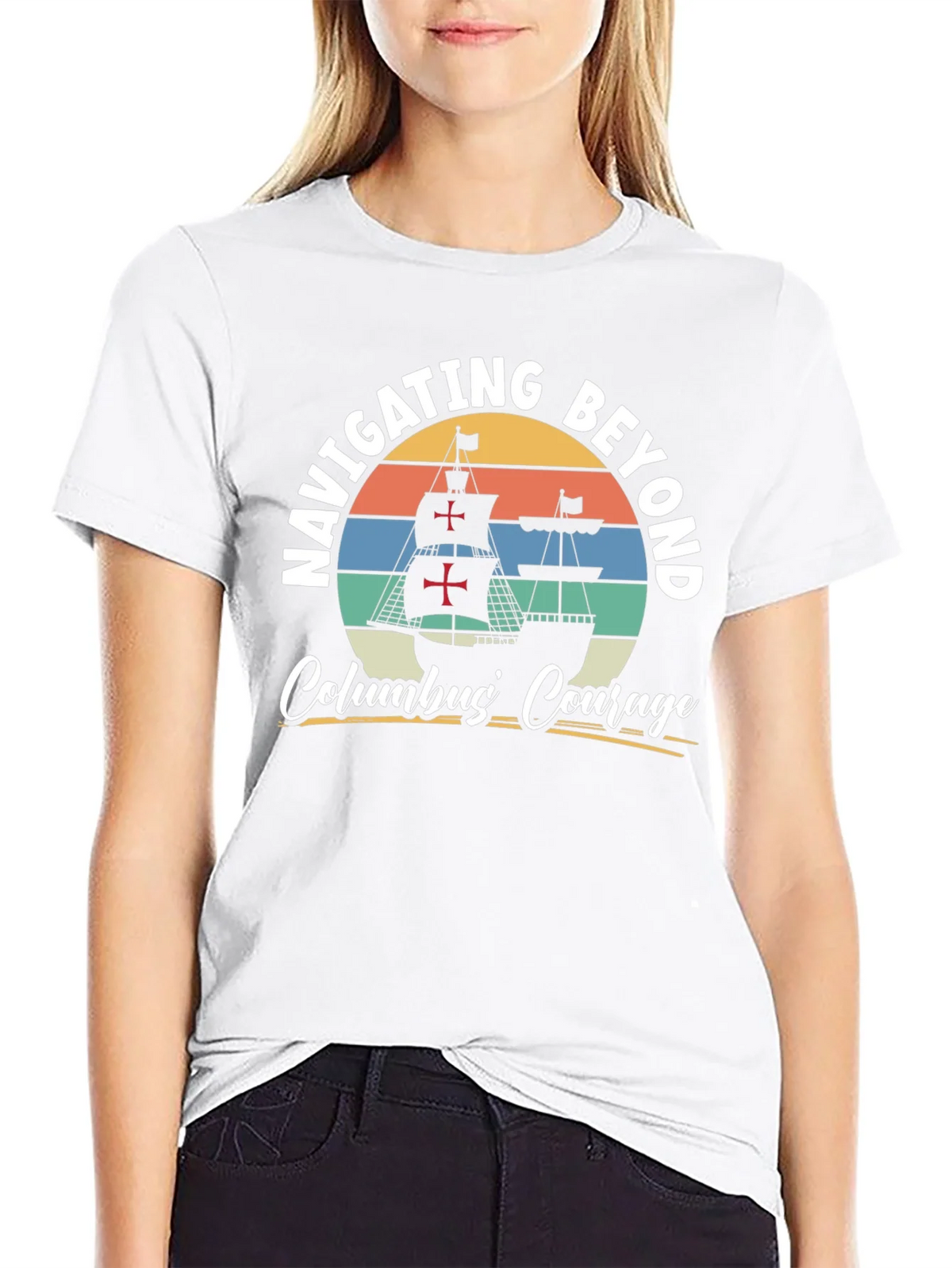 Navigating Beyond Columbus Courage Graphic Tee product image 11