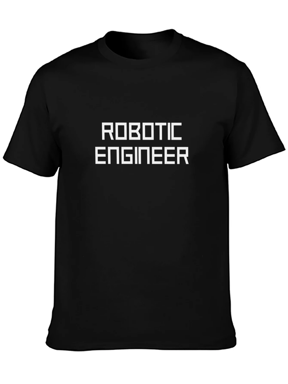 Robotic Engineer T-Shirt - Black Cotton Blend Tee product image 6