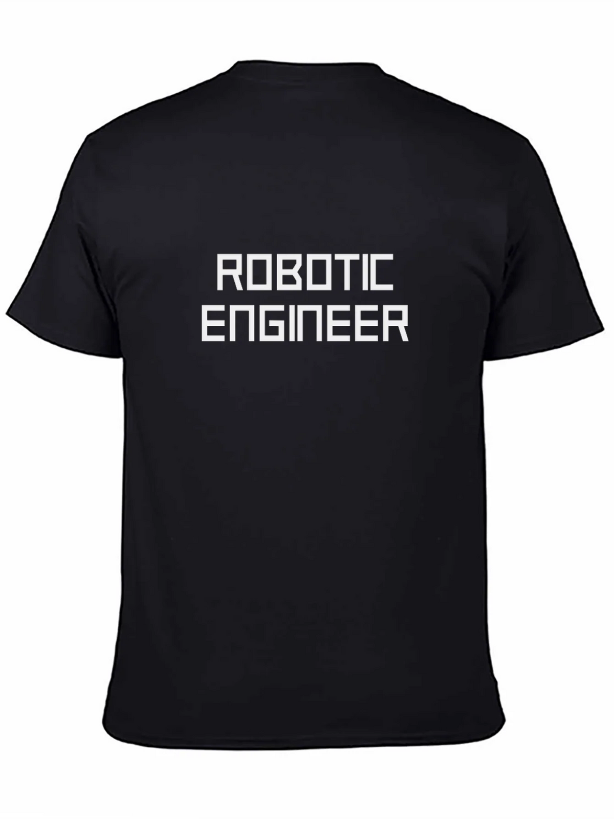 Robotic Engineer T-Shirt - Black Cotton Blend Tee product image 7