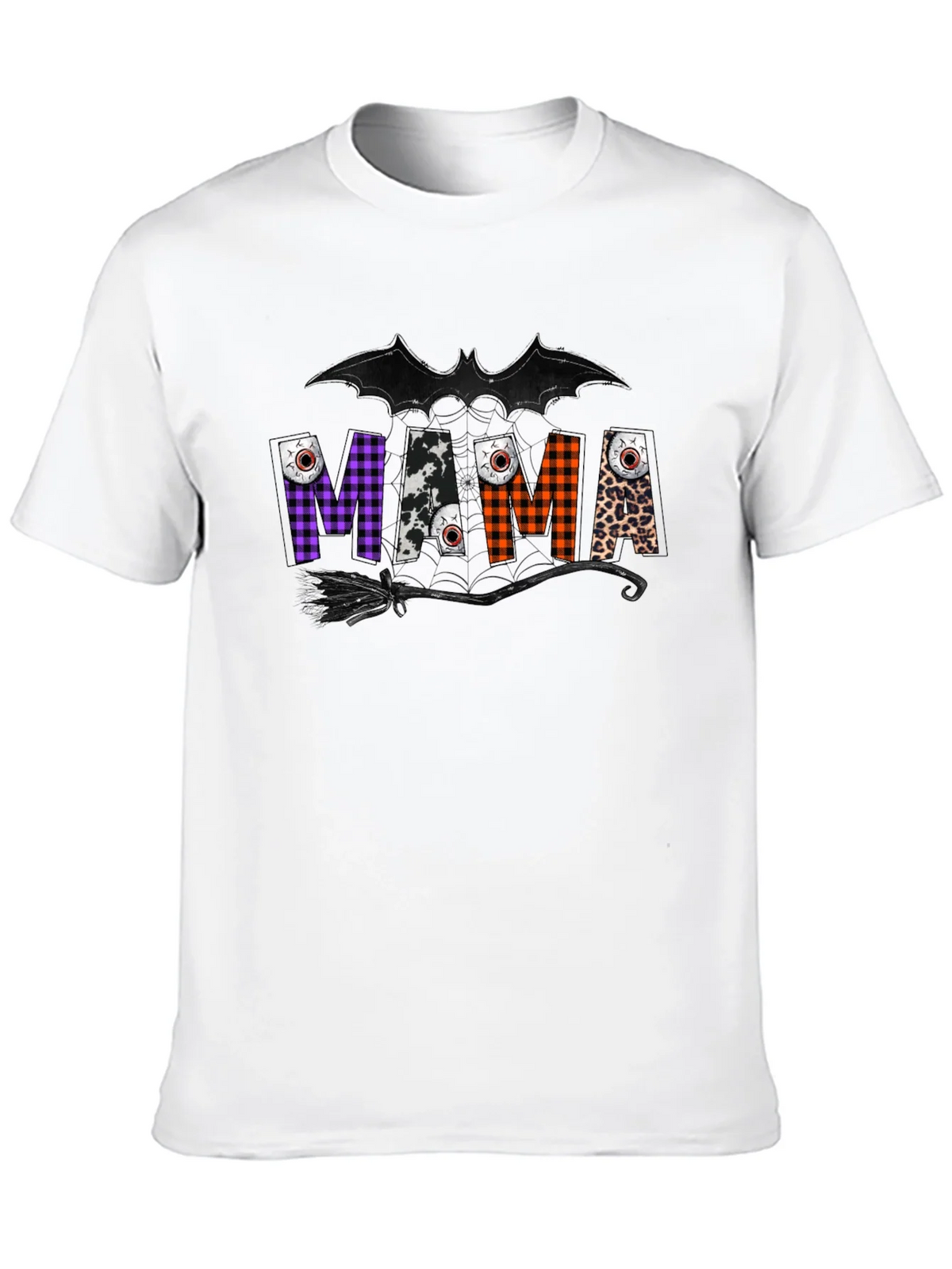 Mama Halloween T-Shirt - Bat & Broom Design product image 12