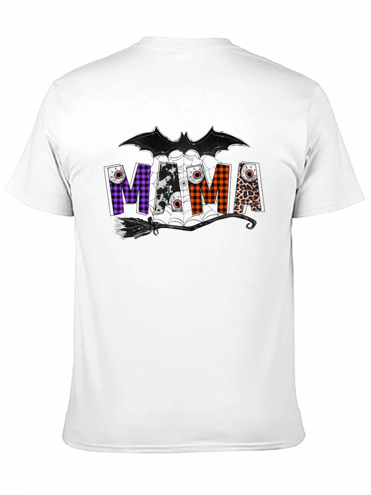 Mama Halloween T-Shirt - Bat & Broom Design product image 2