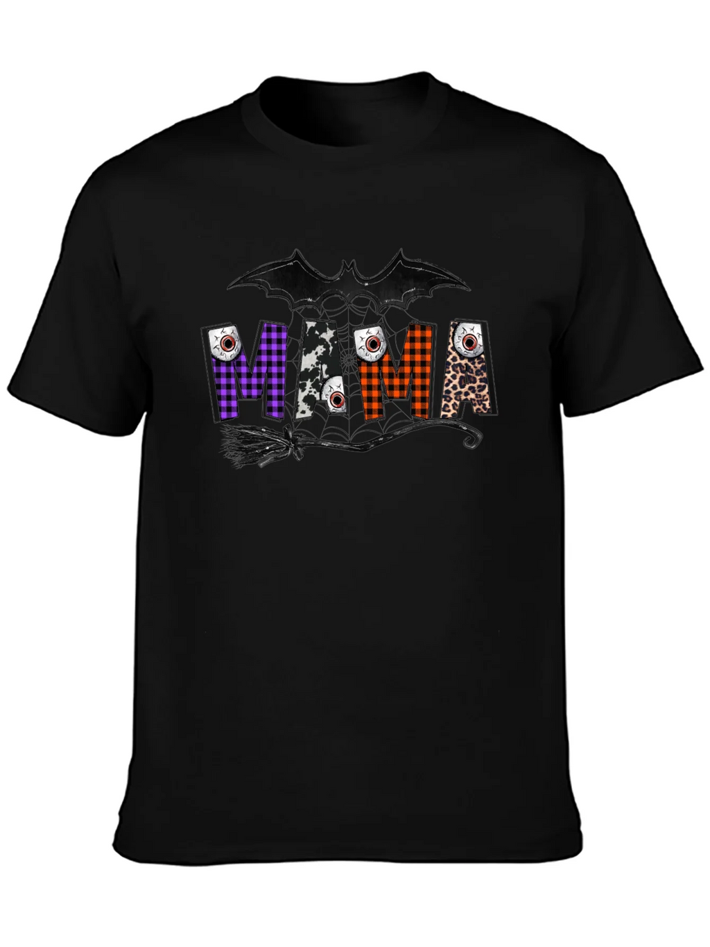 Mama Halloween T-Shirt - Bat & Broom Design product image 6
