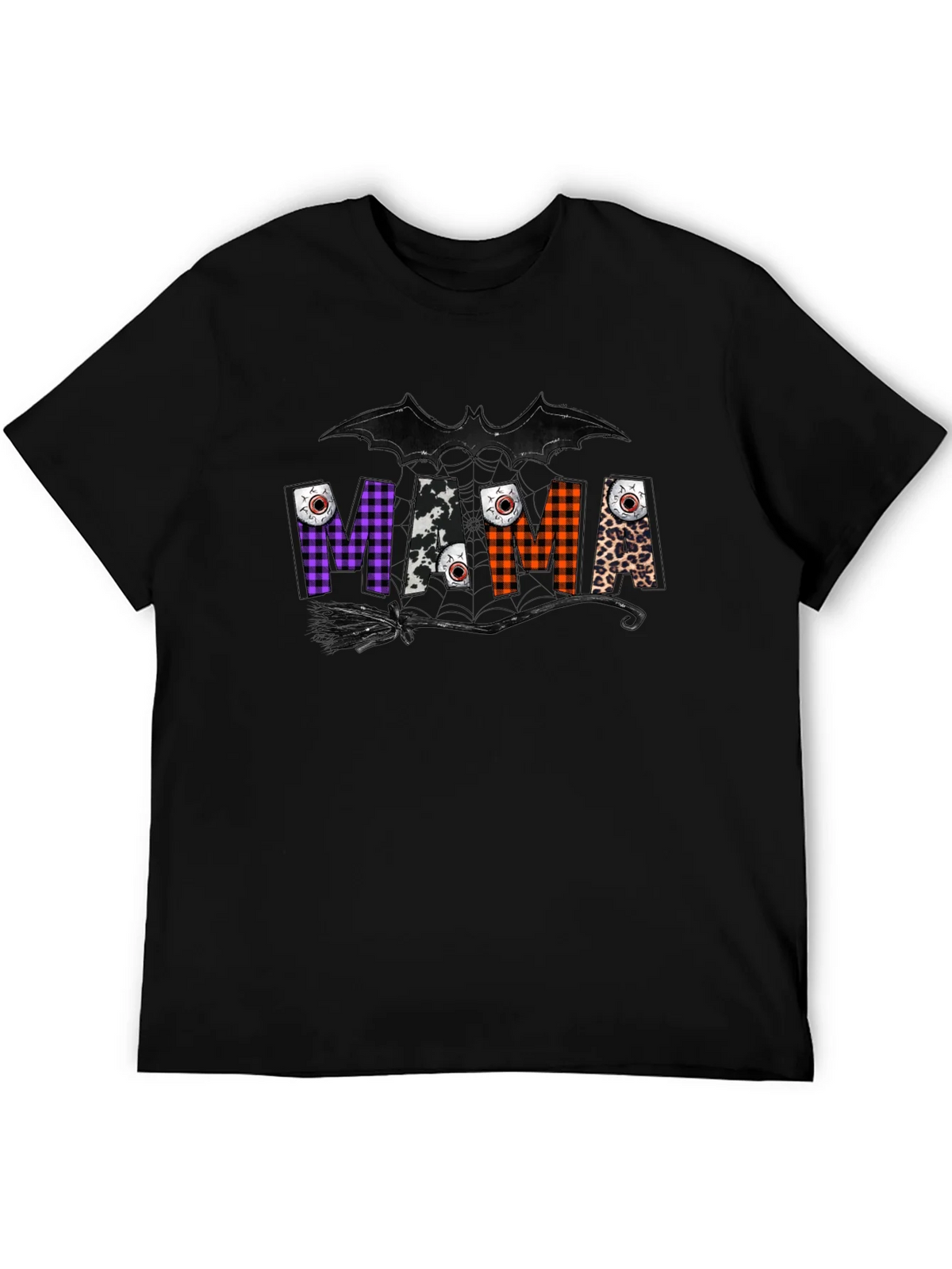 Mama Halloween T-Shirt - Bat & Broom Design product image 8