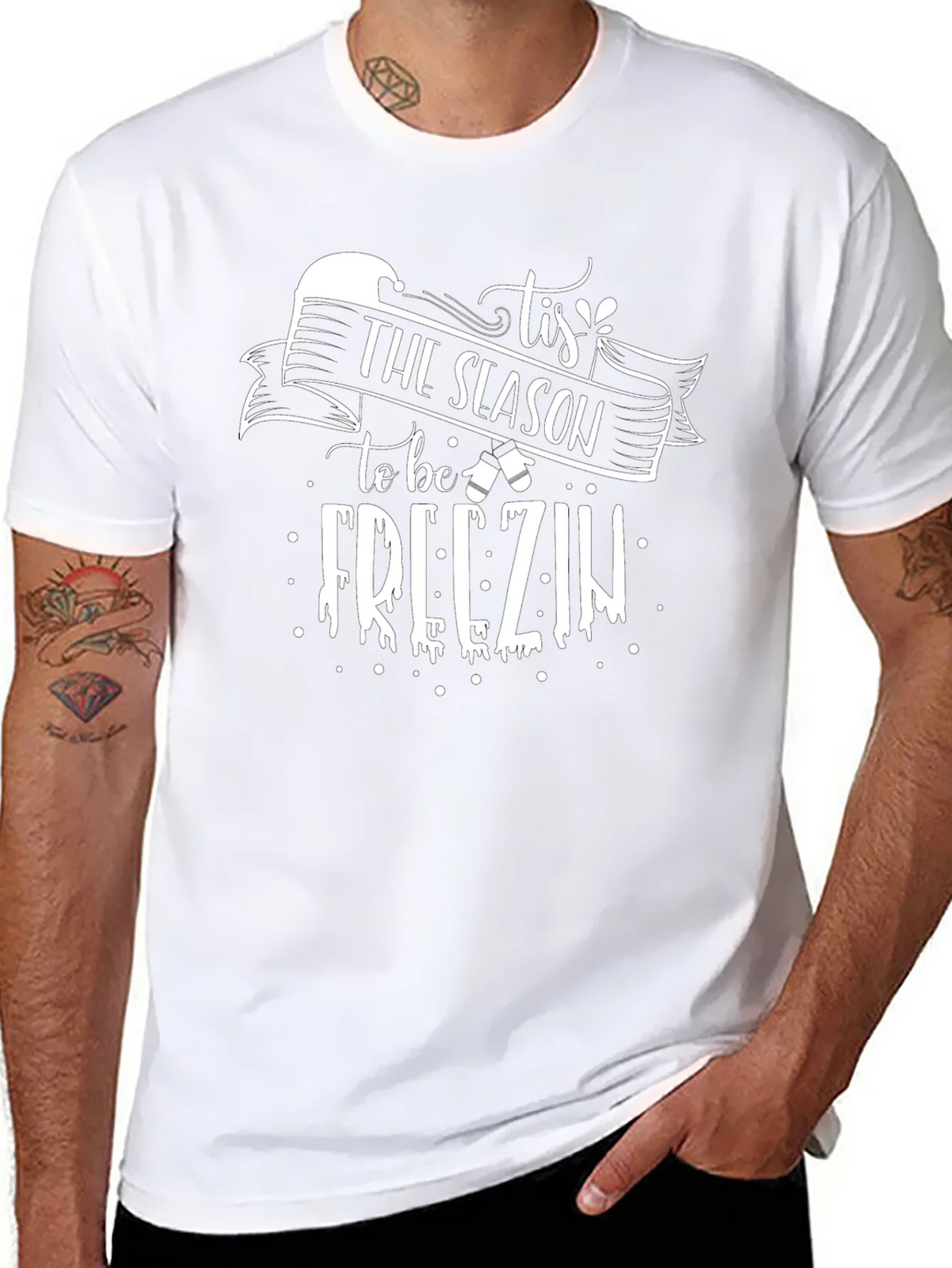 Tis The Season to be Freezin Graphic Tee