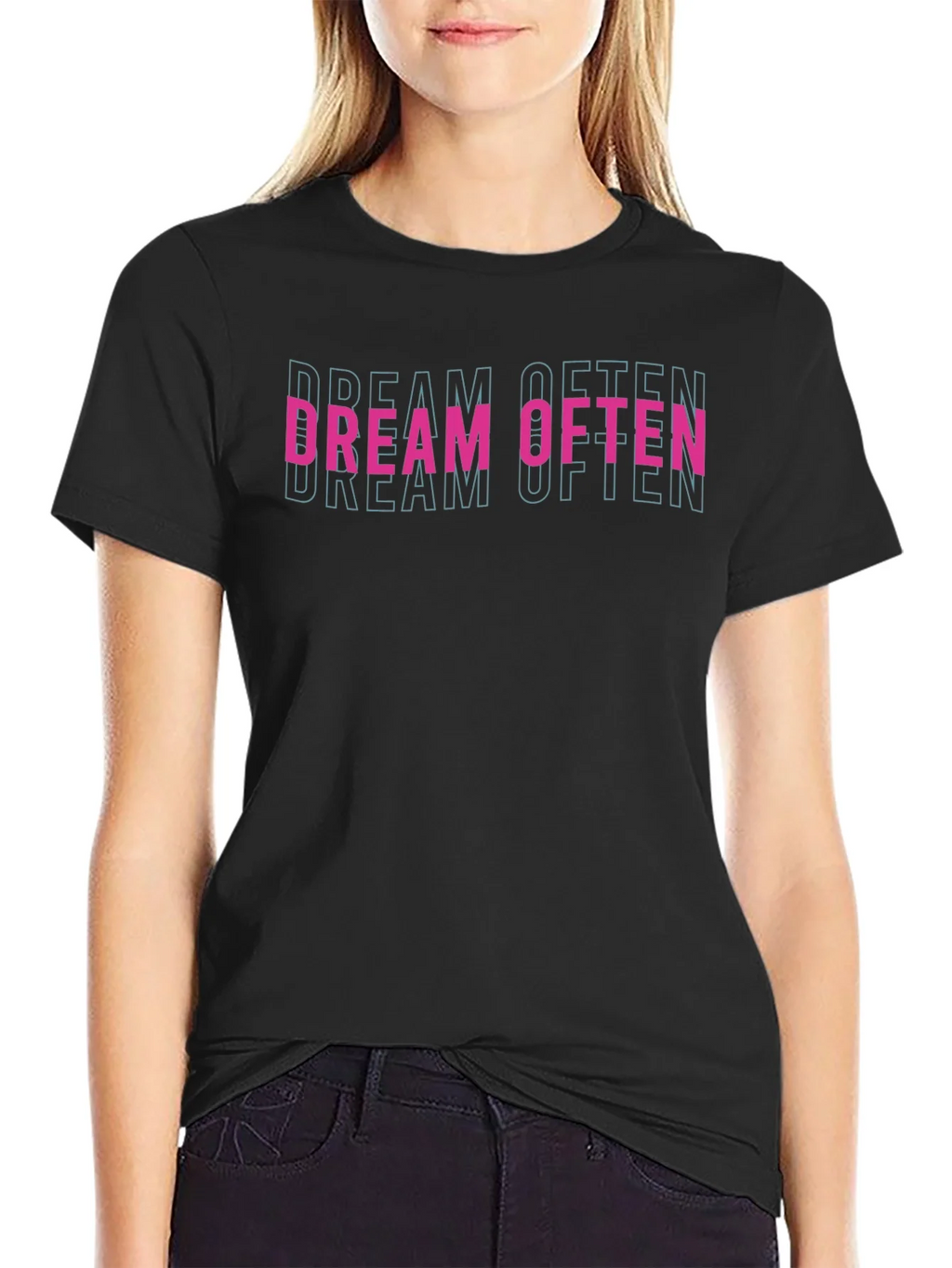 Dream Often Graphic Tee - Black product image 5