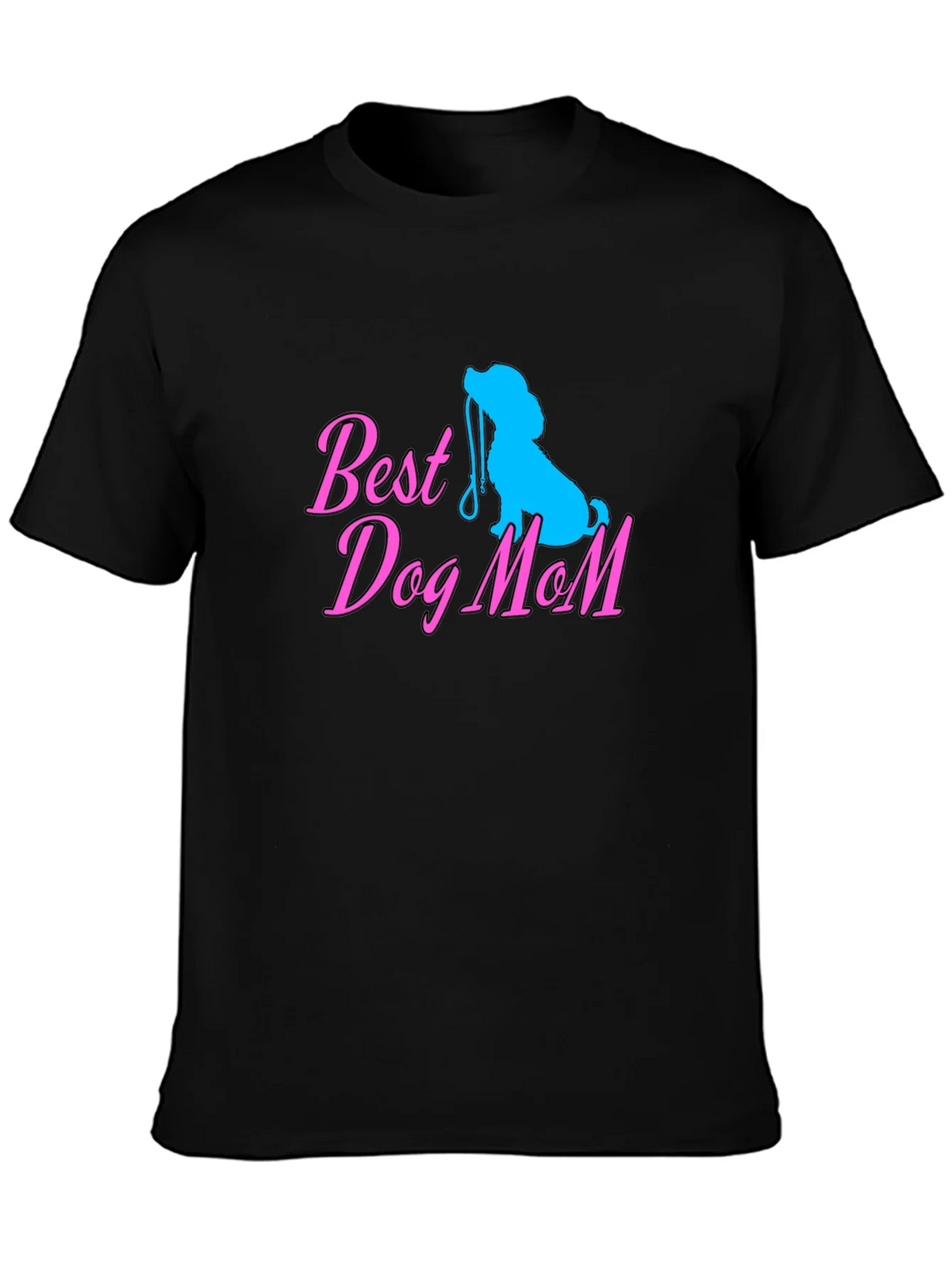 Best Dog Mom Black T-Shirt Cute Lover Tee product image 6