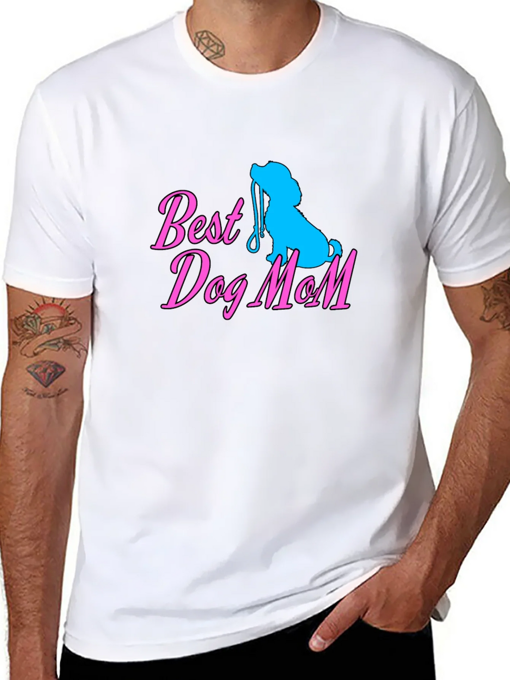 Best Dog Mom Black T-Shirt Cute Lover Tee product image 10