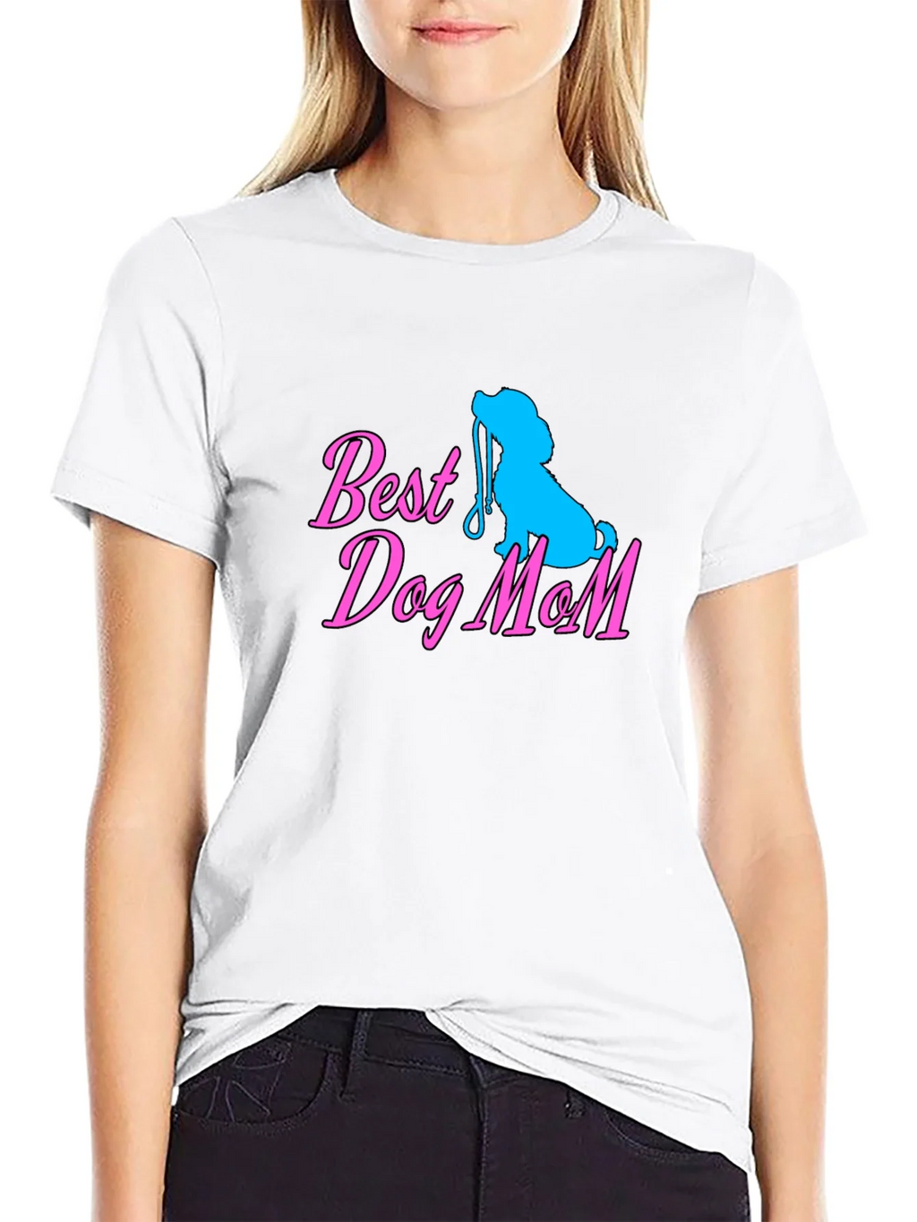 Best Dog Mom Black T-Shirt Cute Lover Tee product image 11