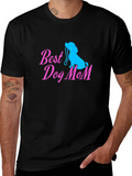 Best Dog Mom Black T-Shirt Cute Lover Tee product image 1