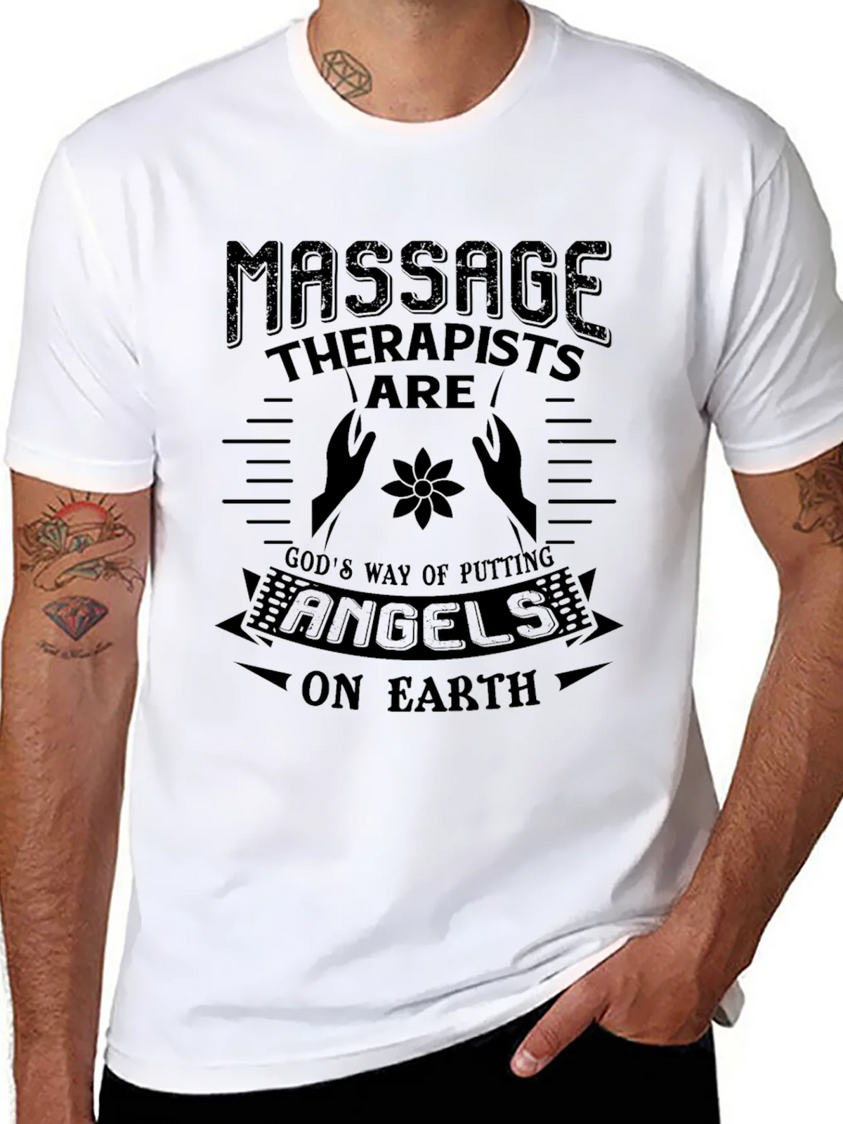 Massage Therapists Are Angels Graphic T-Shirt product image 10