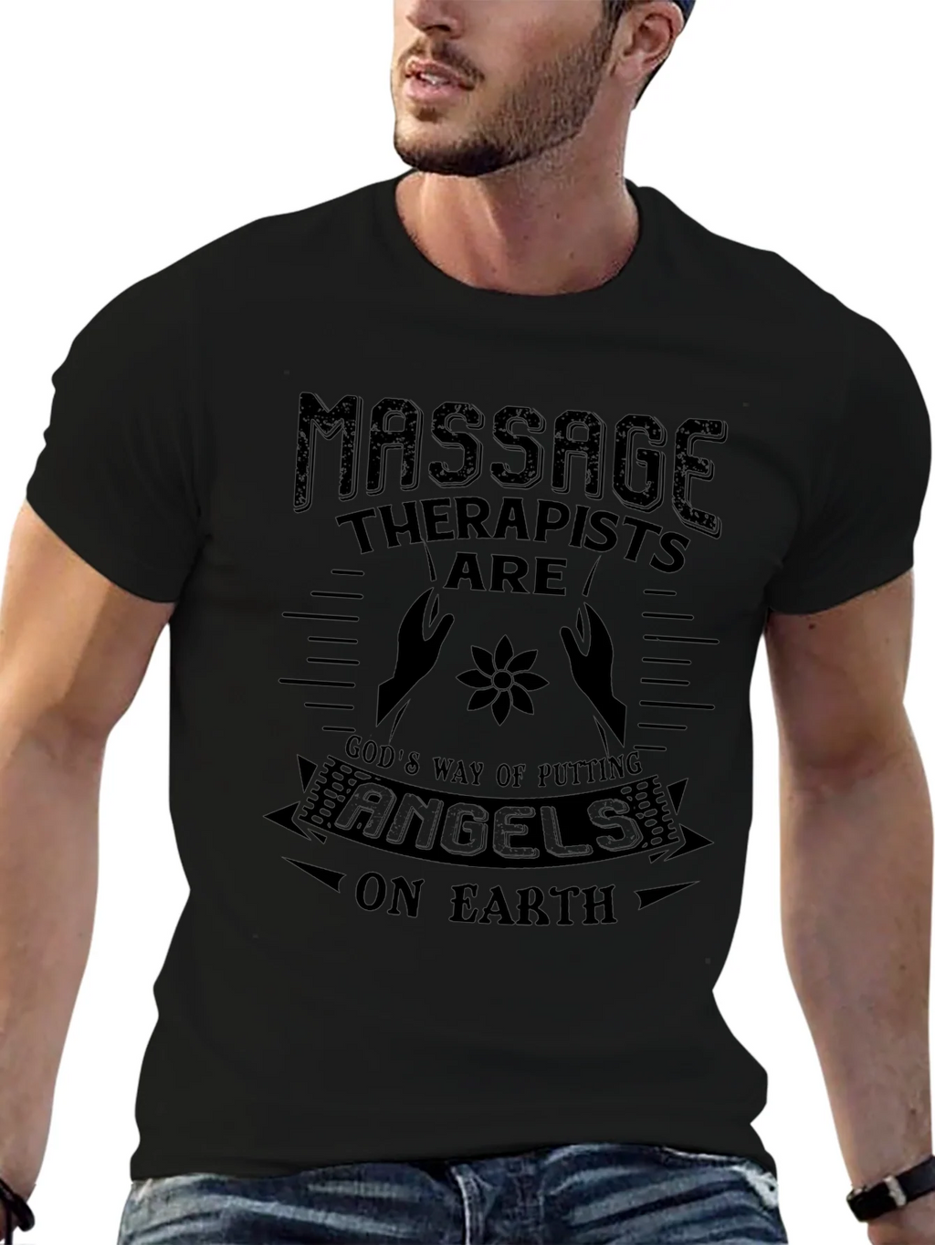 Massage Therapists Are Angels Graphic T-Shirt product image 9