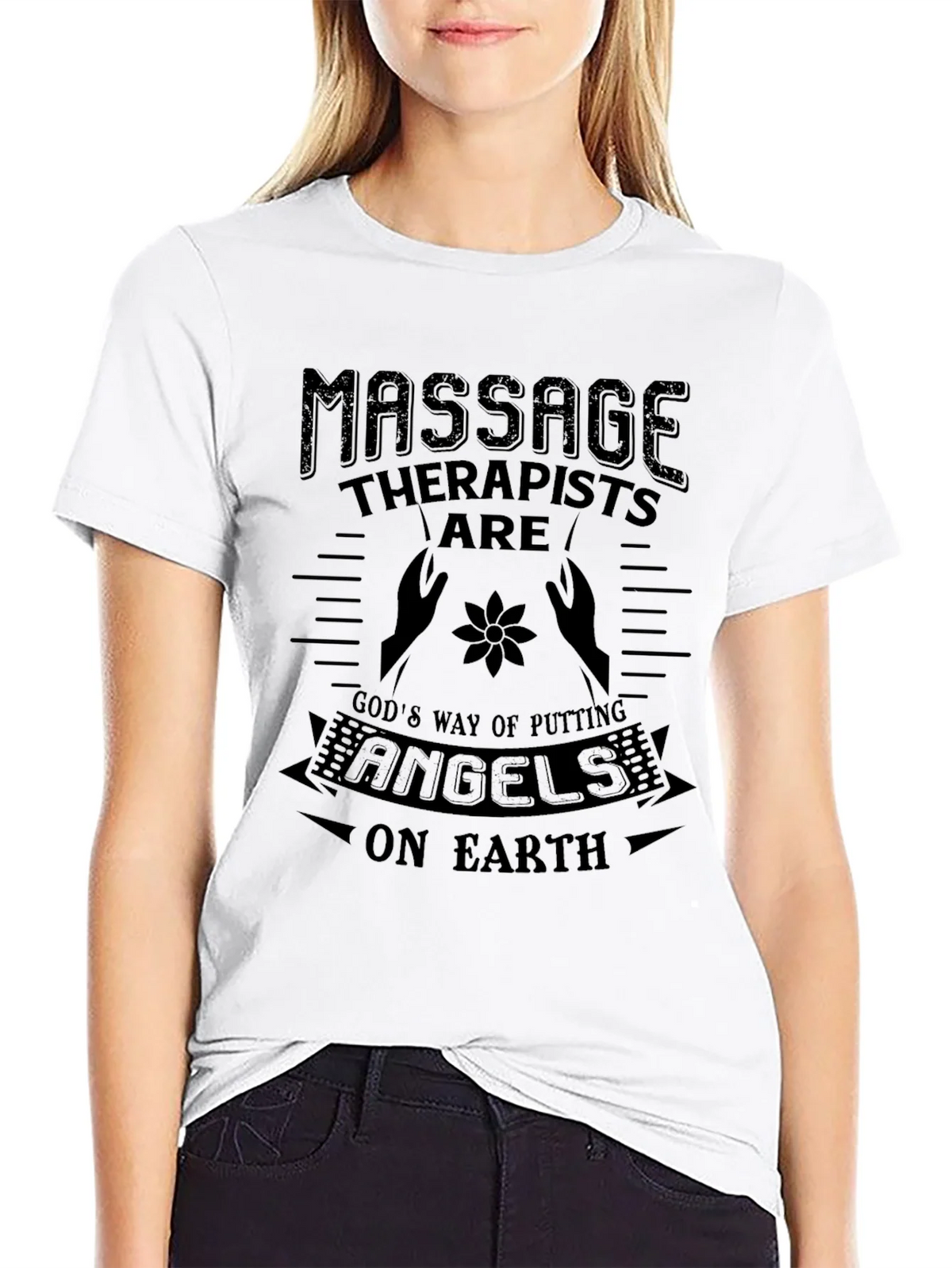 Massage Therapists Are Angels Graphic T-Shirt product image 11