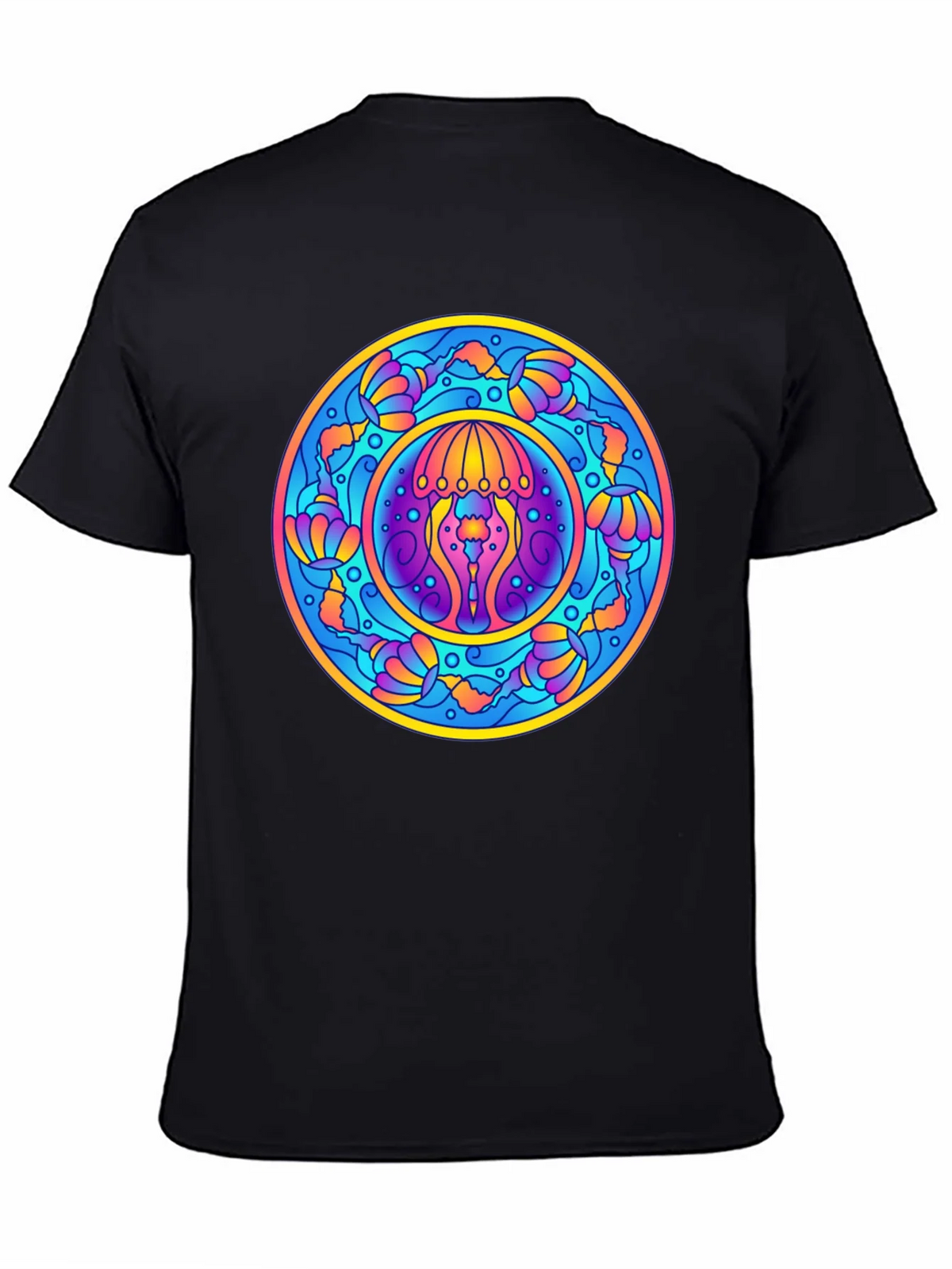 Psychedelic Jellyfish Mandala T-Shirt - Vivid Graphic Tee product image 7