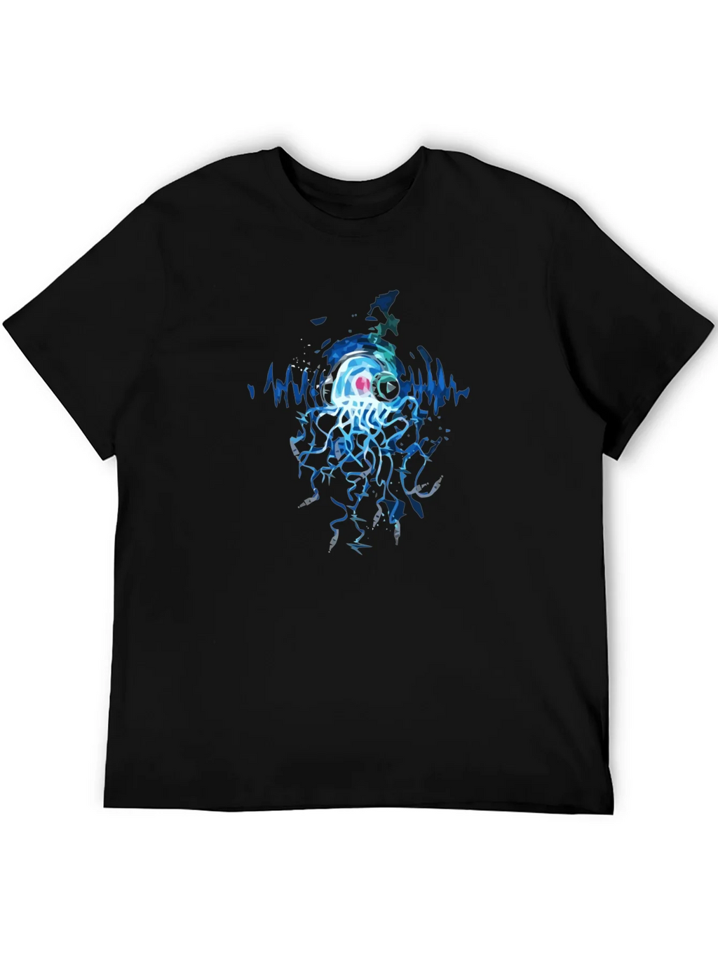 Jellyfish DJ Graphic Tee - Cool Black T-Shirt product image 8