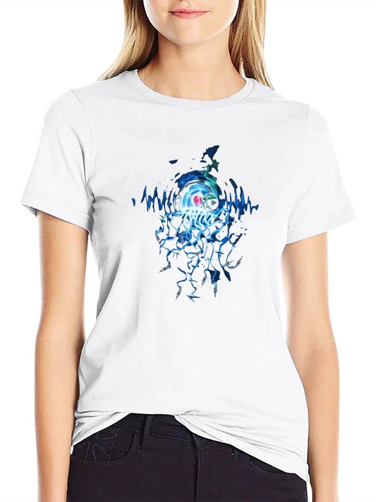 Jellyfish DJ Graphic Tee - Cool Black T-Shirt product image 11