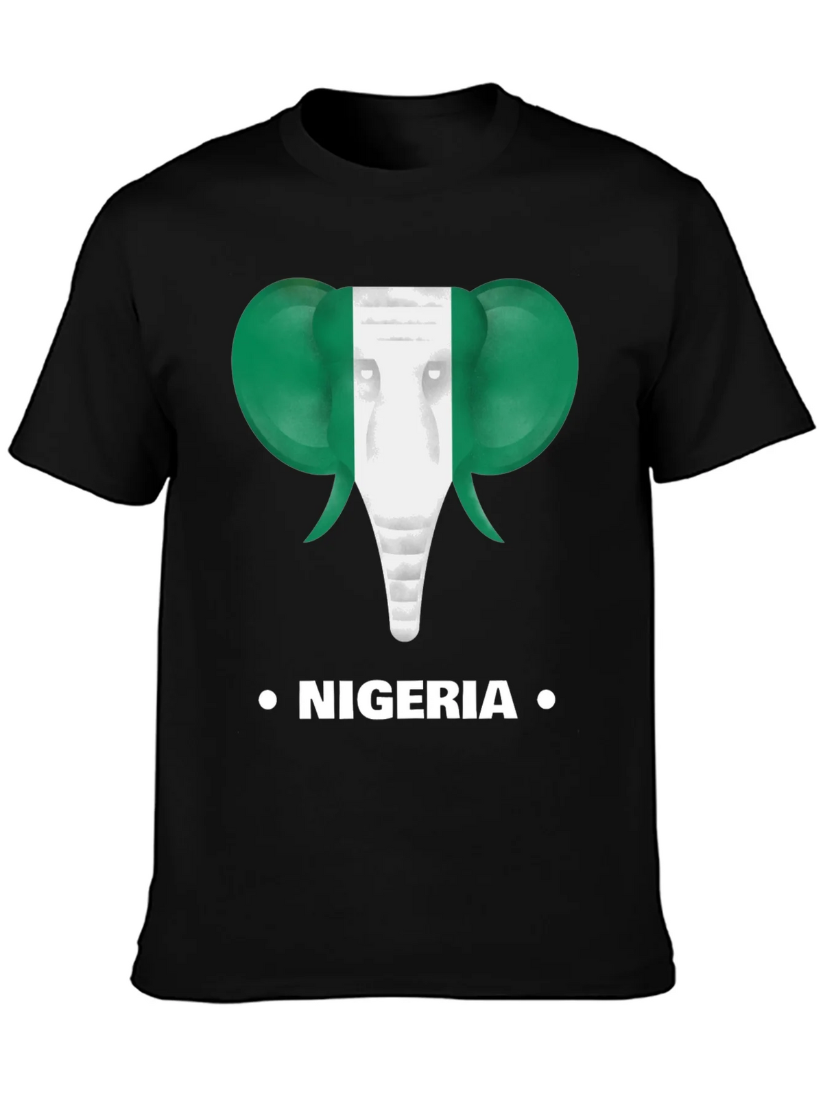 Nigeria Flag Elephant T-Shirt product image 6