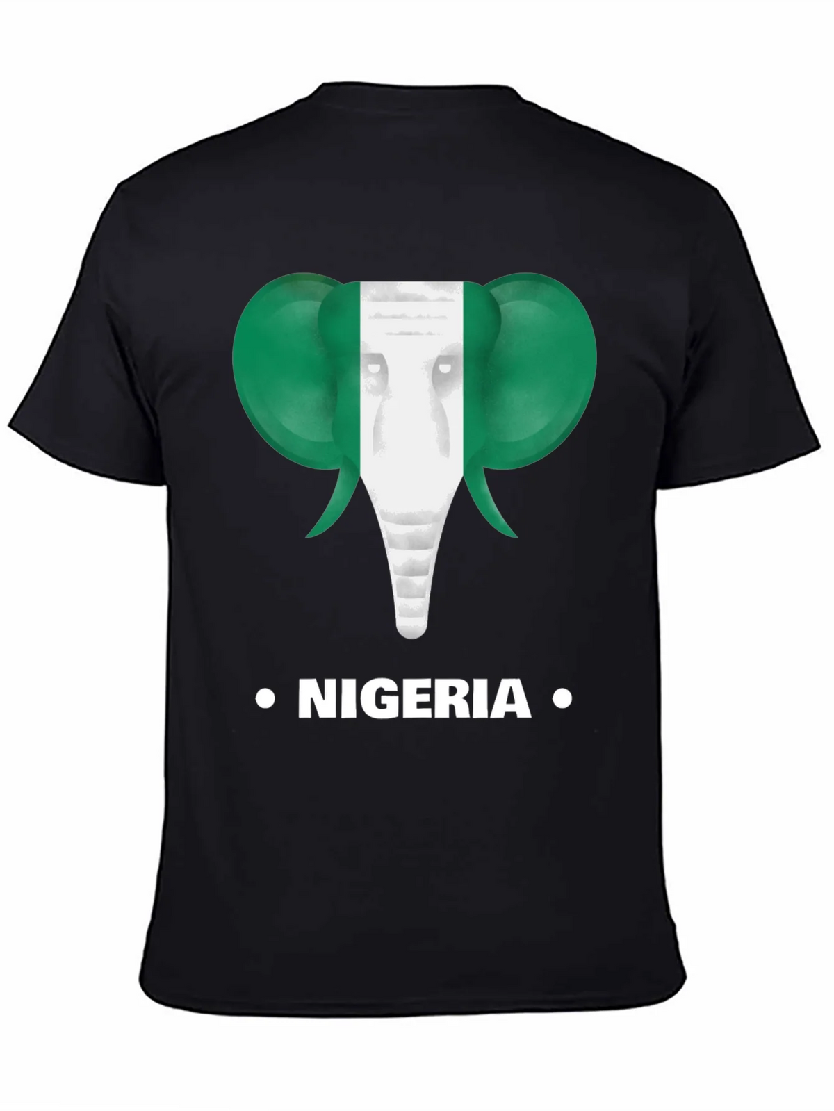 Nigeria Flag Elephant T-Shirt product image 7