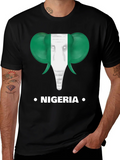 Nigeria Flag Elephant T-Shirt product image 1