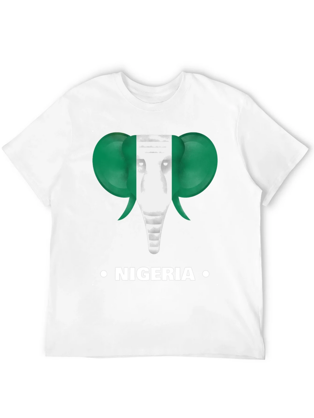 Nigeria Flag Elephant T-Shirt product image 3