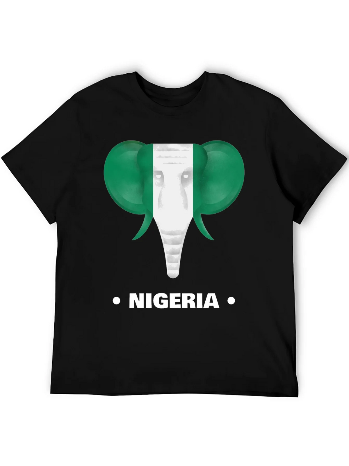 Nigeria Flag Elephant T-Shirt product image 8