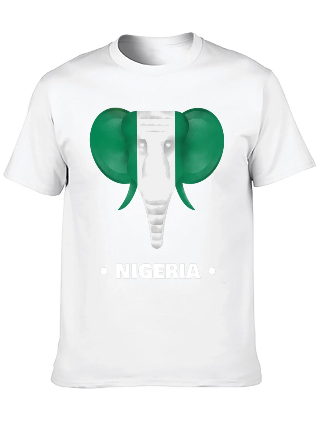 Nigeria Flag Elephant T-Shirt product image 12