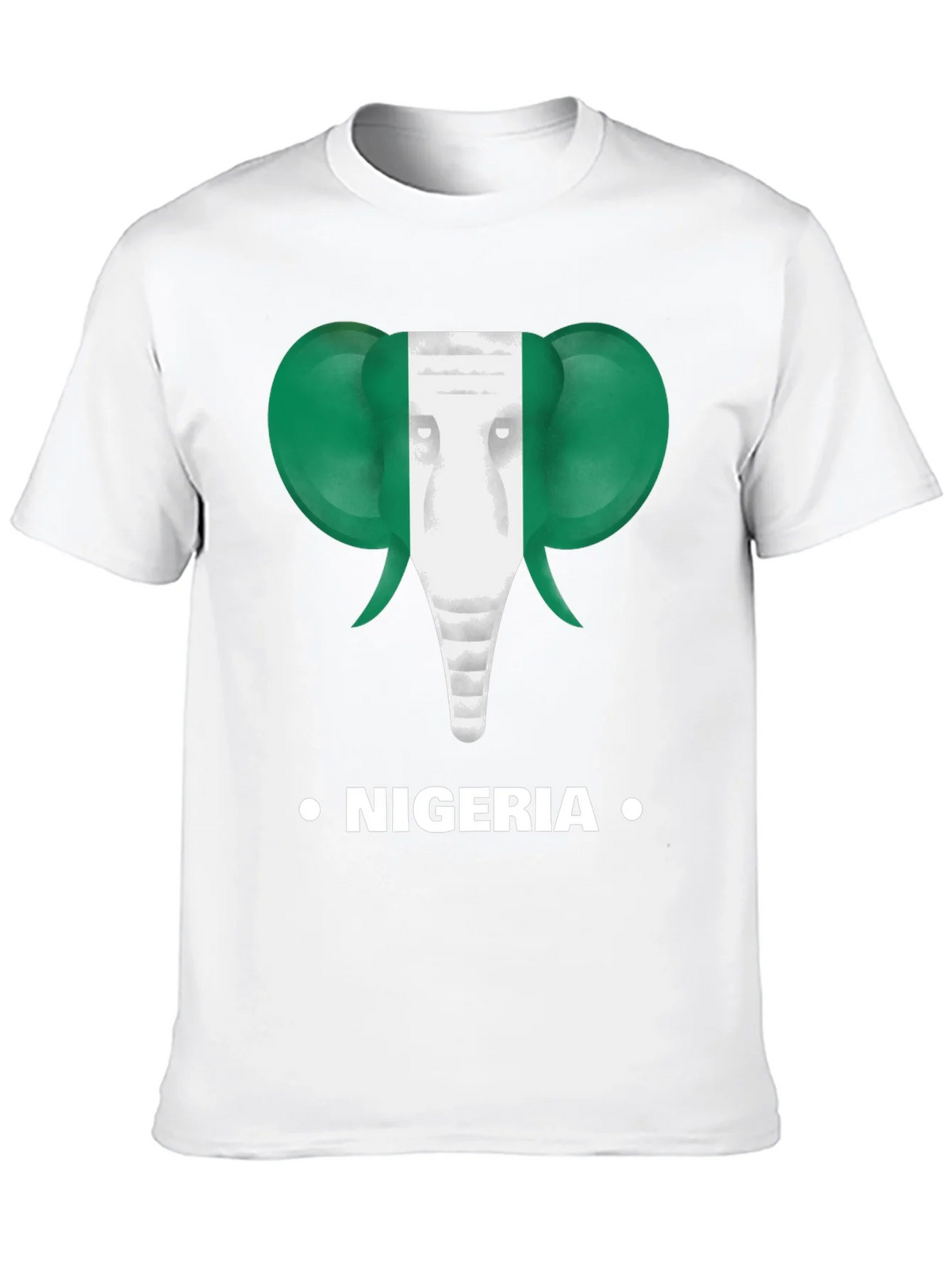Nigeria Flag Elephant T-Shirt product image 12
