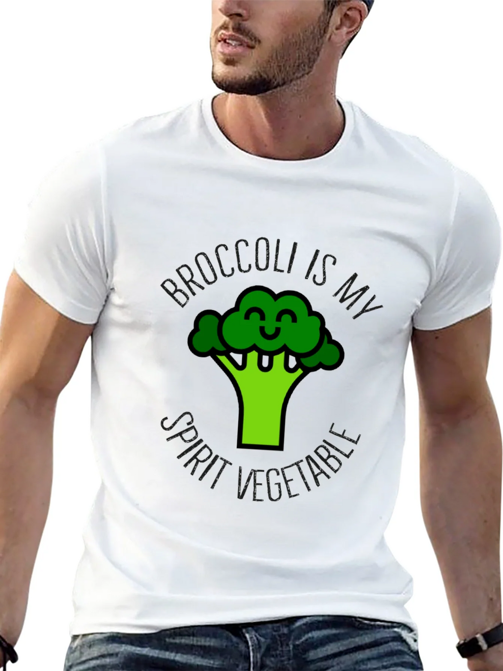 Broccoli is My Spirit Vegetable Graphic Tee product image 4