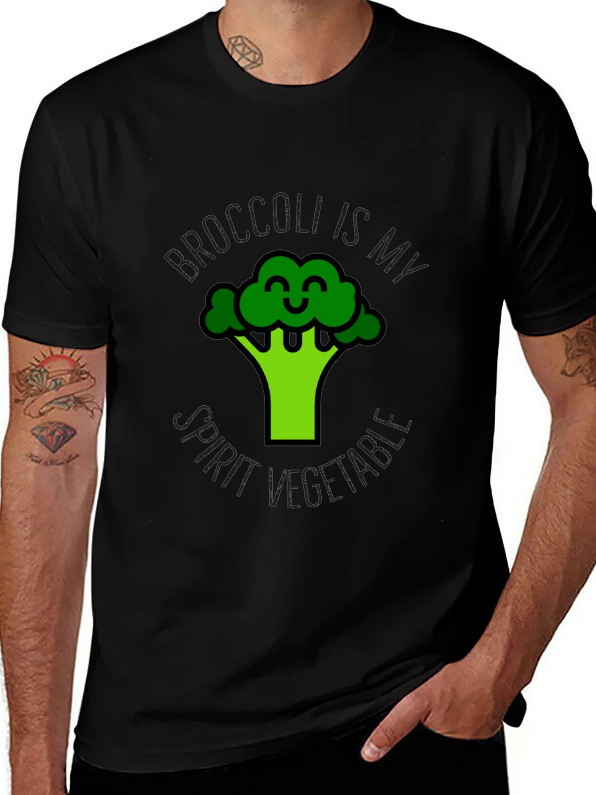 Broccoli is My Spirit Vegetable Graphic Tee product image 1