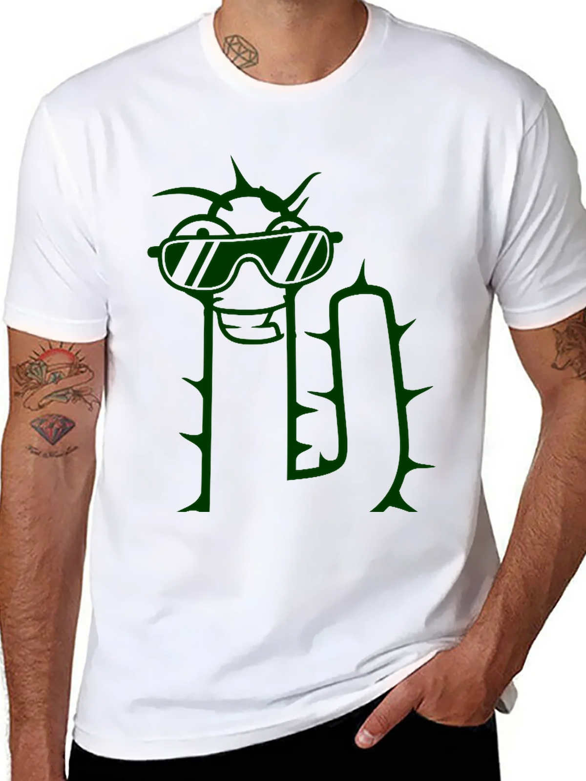 Cool Cactus Graphic Tee - Mens Black T-Shirt product image 10
