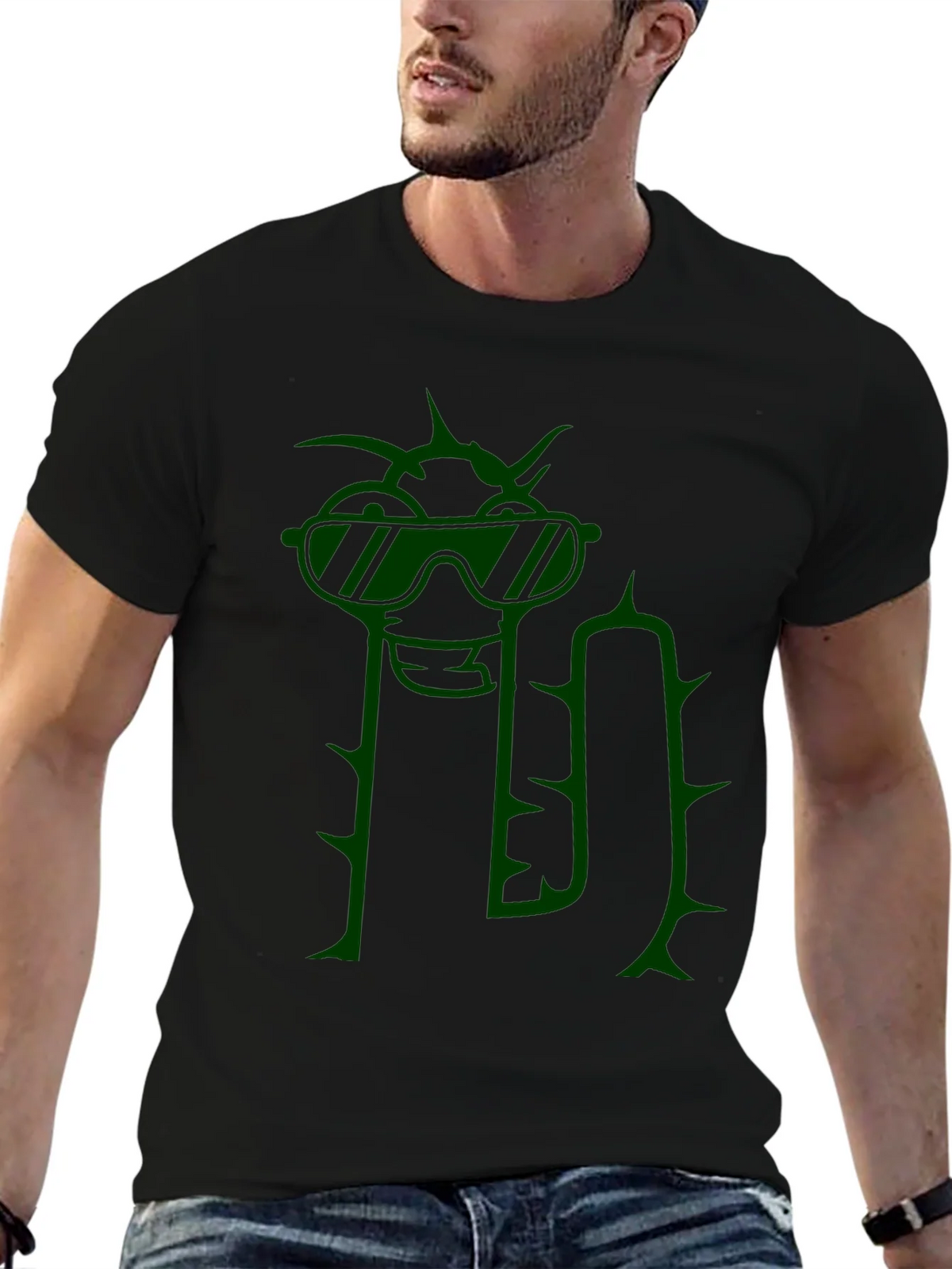 Cool Cactus Graphic Tee - Mens Black T-Shirt product image 9