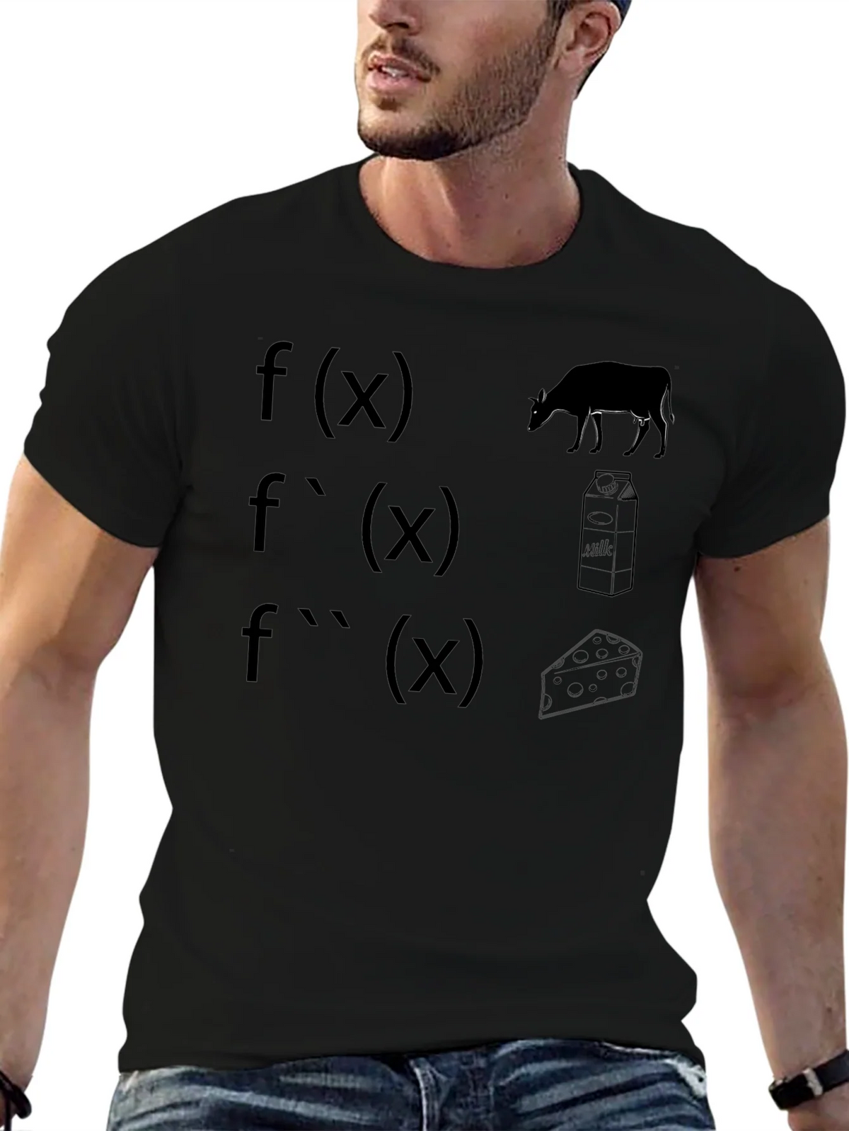 Math & Dairy Humor T-Shirt: Derivative Fun! product image 9