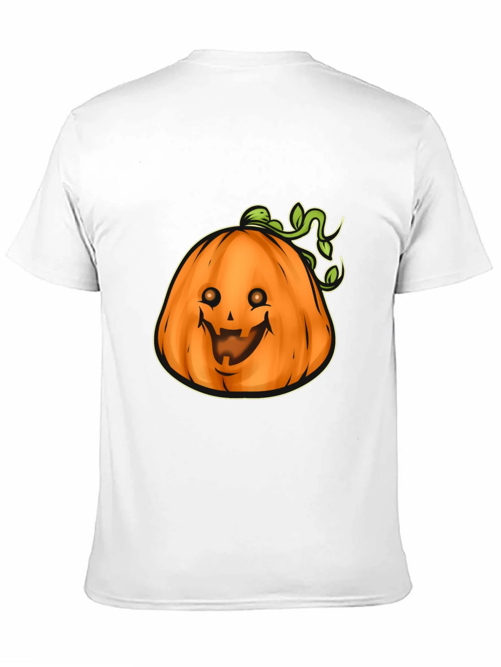 Mens Black Halloween Pumpkin Graphic Tee product image 2