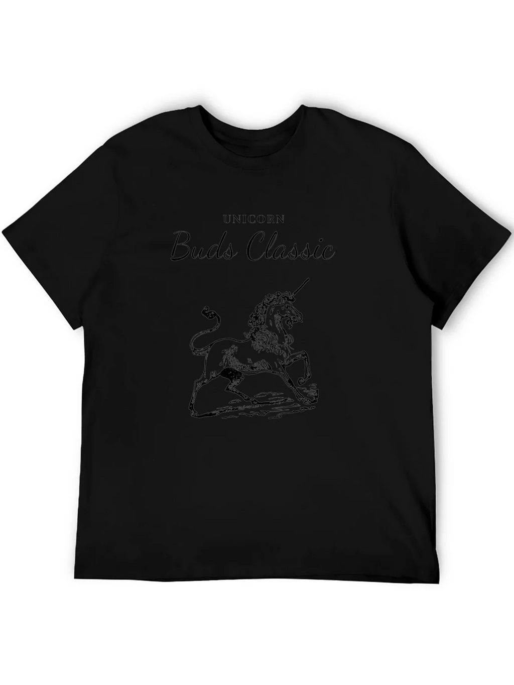 Unicorn Buds Classic Black T-Shirt product image 8