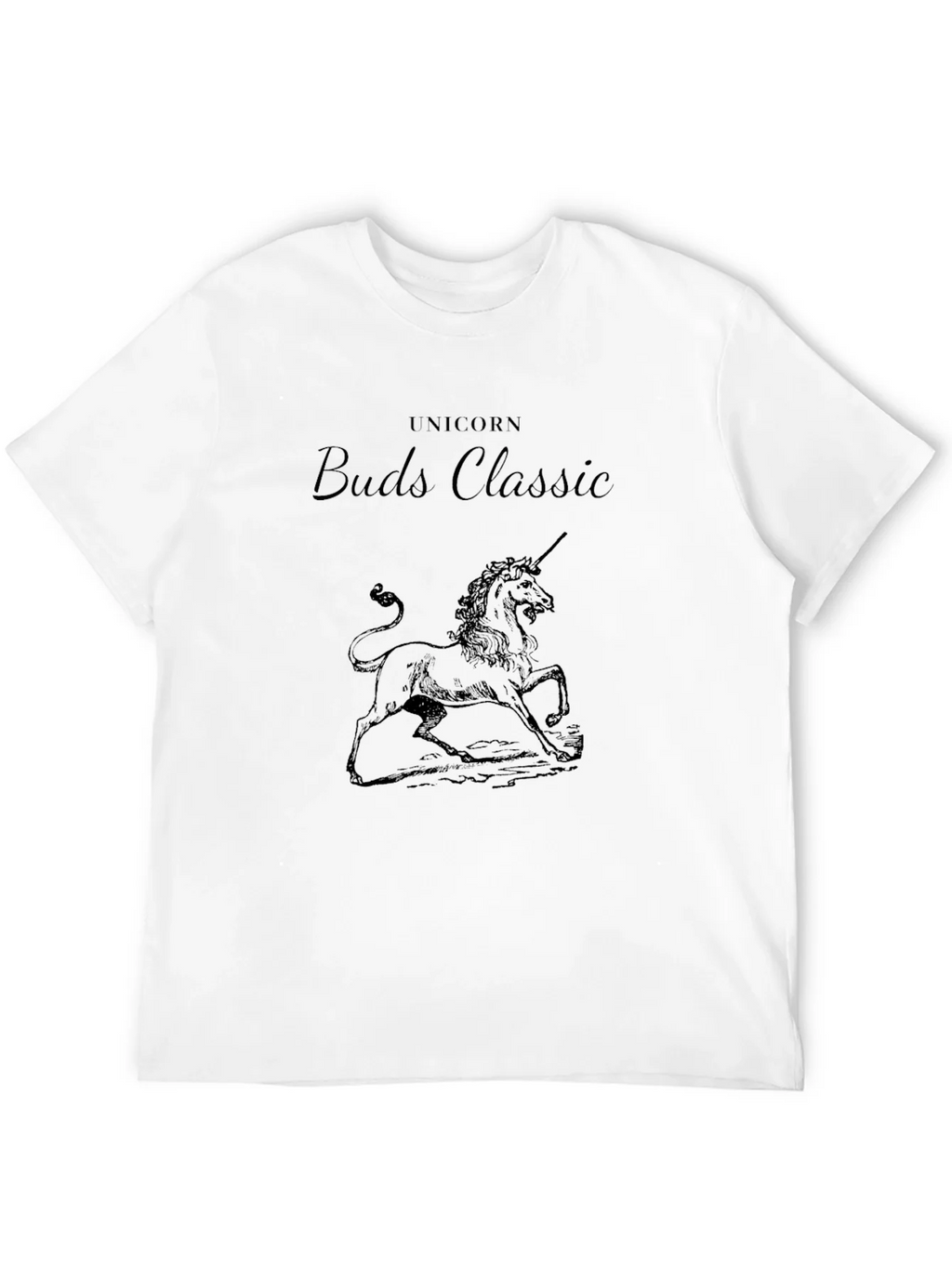 Unicorn Buds Classic Black T-Shirt product image 3