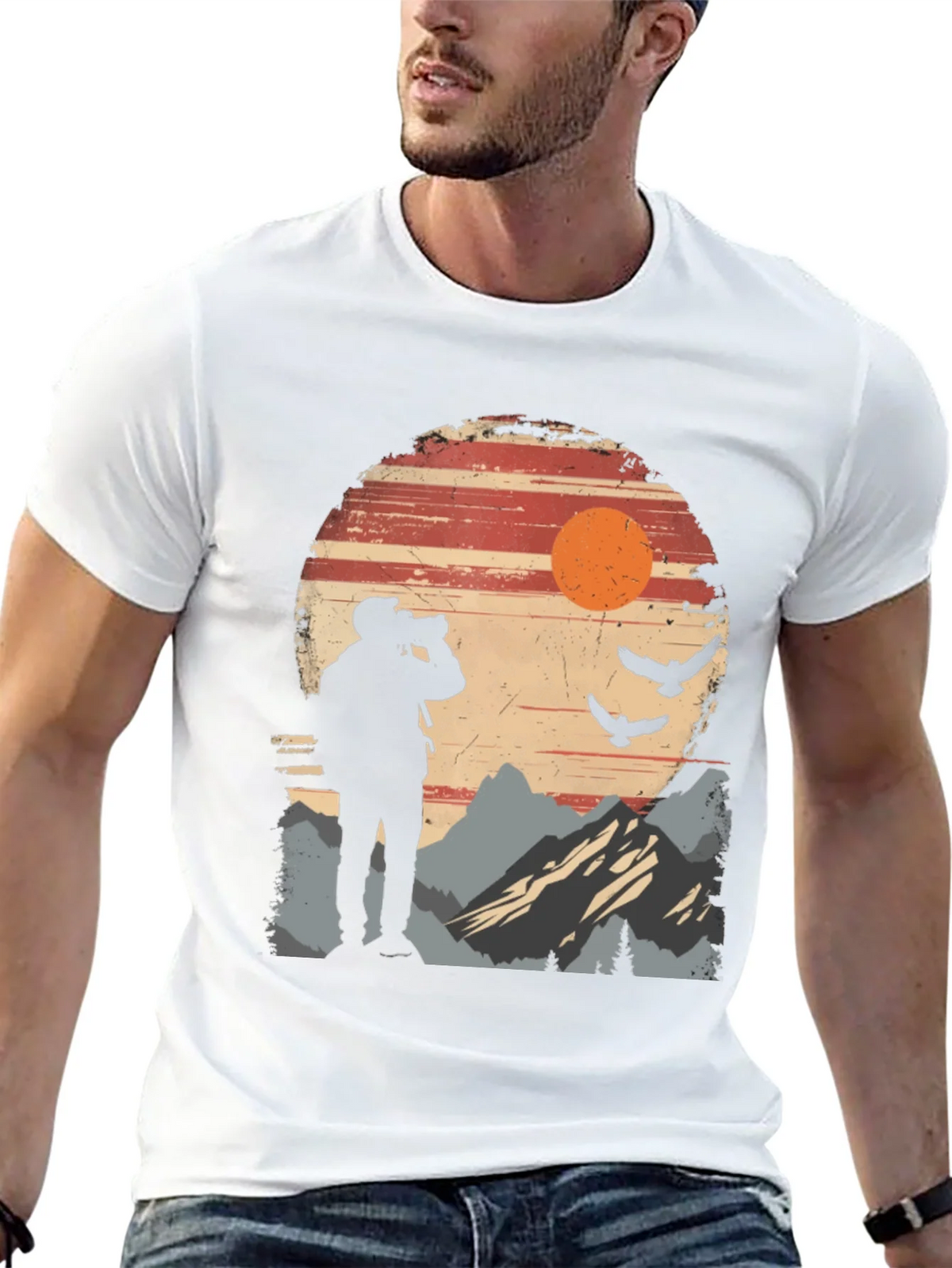 Nature Photographer Silhouette T-Shirt product image 4