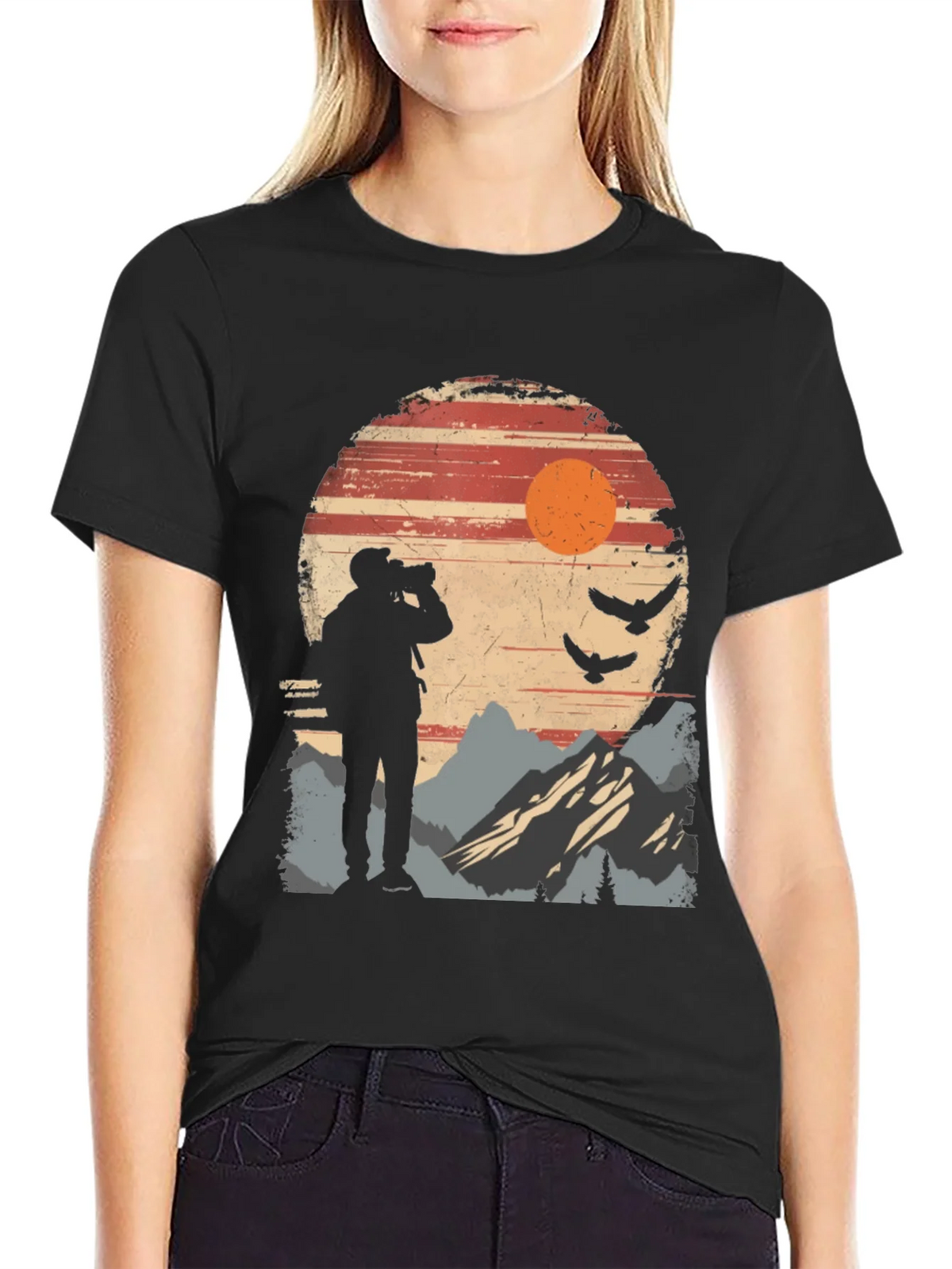 Nature Photographer Silhouette T-Shirt product image 5