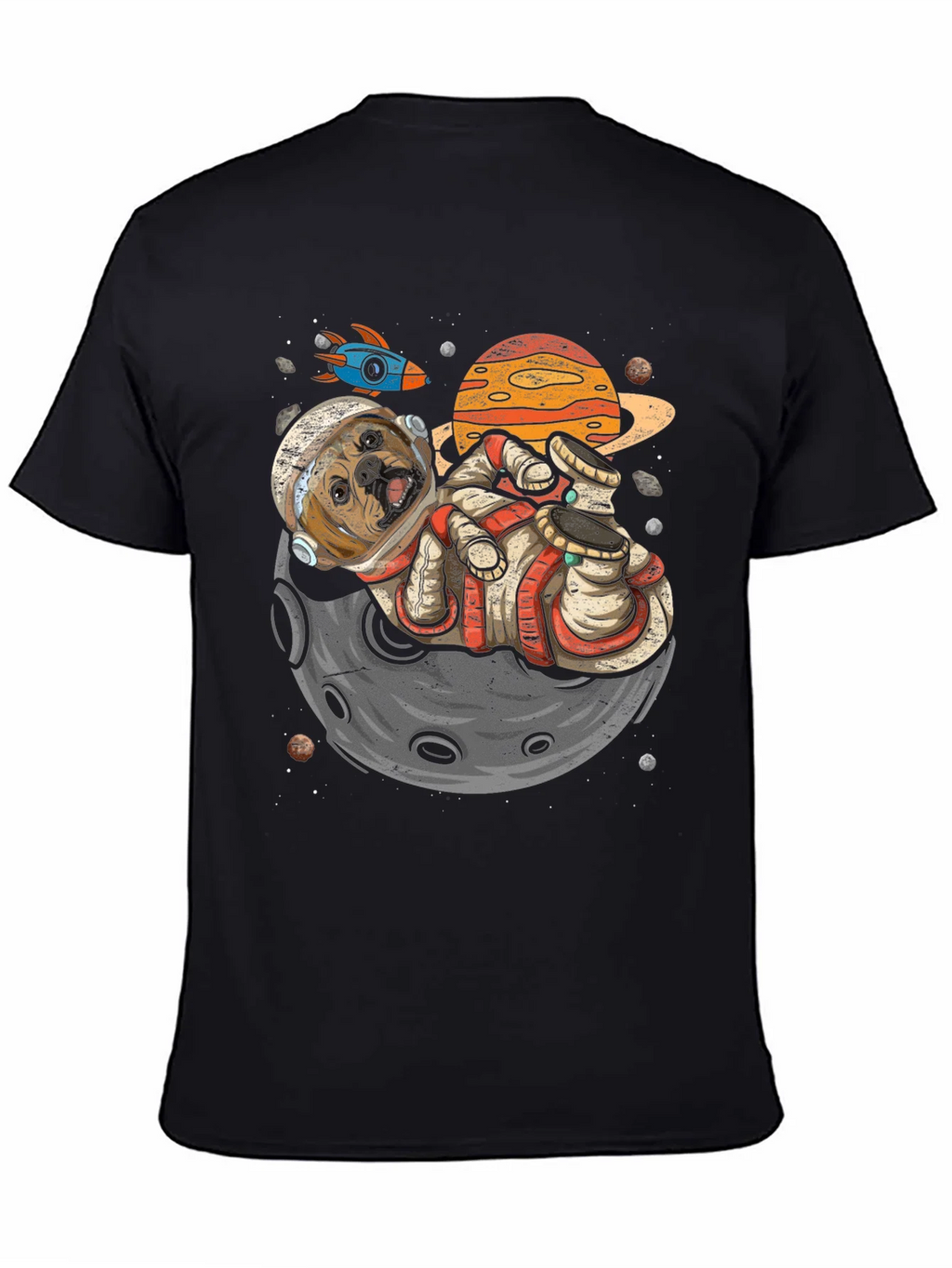 Astronaut Dog on the Moon Graphic Tee product image 7