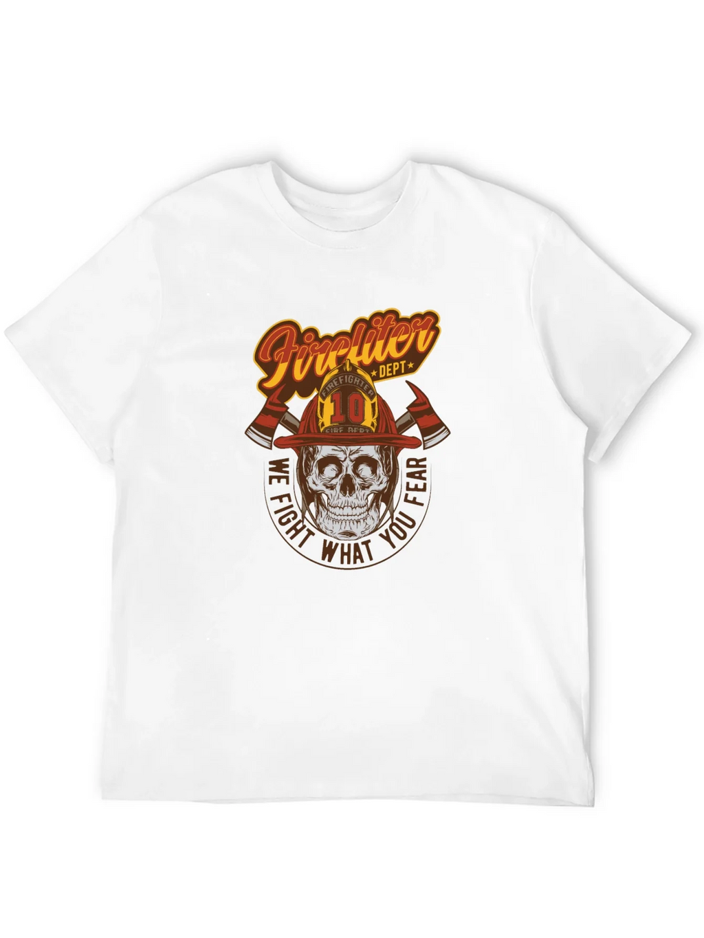 Firefighter Skull Graphic Tee - We Fight What You Fear! product image 3